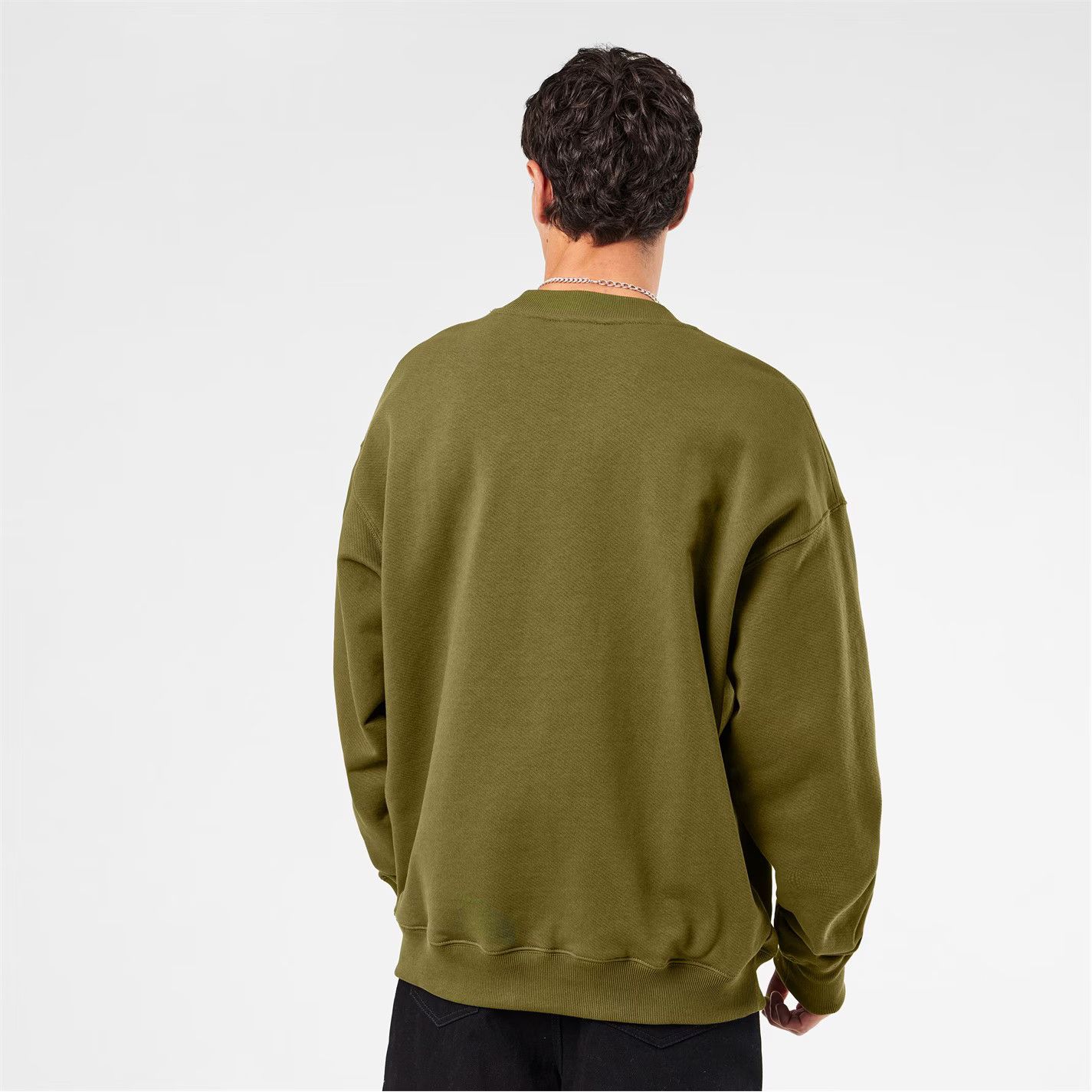 Off-White o1g2r1mq0226 Skate Relaxed Fit Crew Sweatshirt Olive Green Size US XL / EU 56 / 4 - 4 Thumbnail