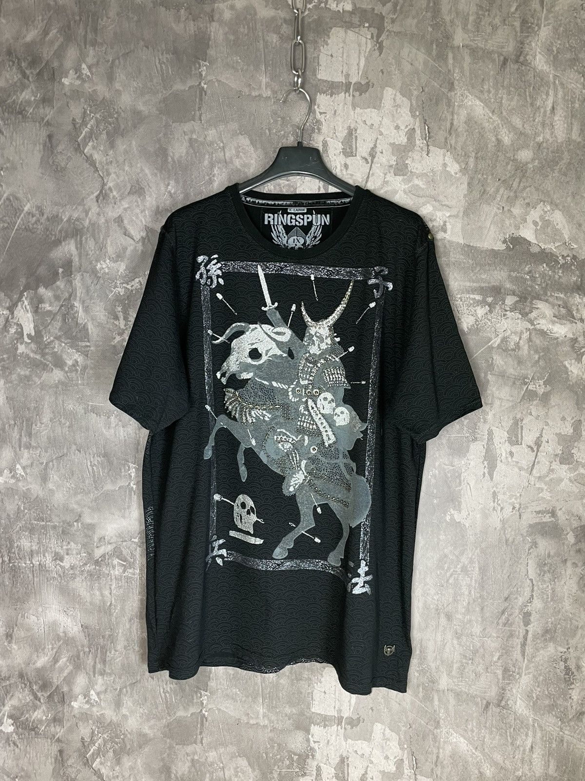 Japanese Brand × Vintage 🔥 Vintage Y2K Ringspun Avant Garde Gothic Religion Tee Rare Size US XL / EU 56 / 4 - 1 Thumbnail