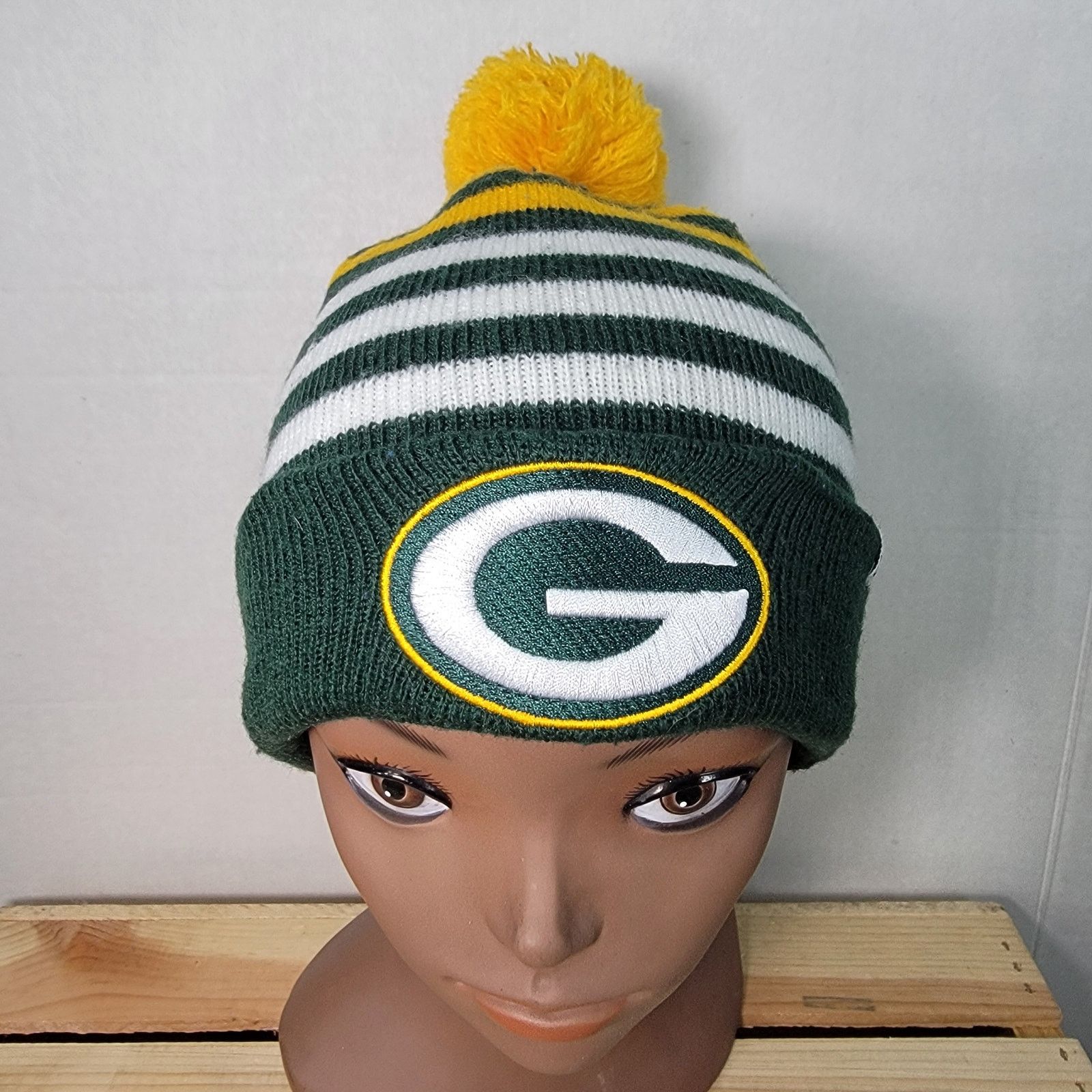 47 Brand 47 Brand Kids Green Bay Packers Beanie w/ Single Pom Pom Size ONE SIZE - 1 Thumbnail