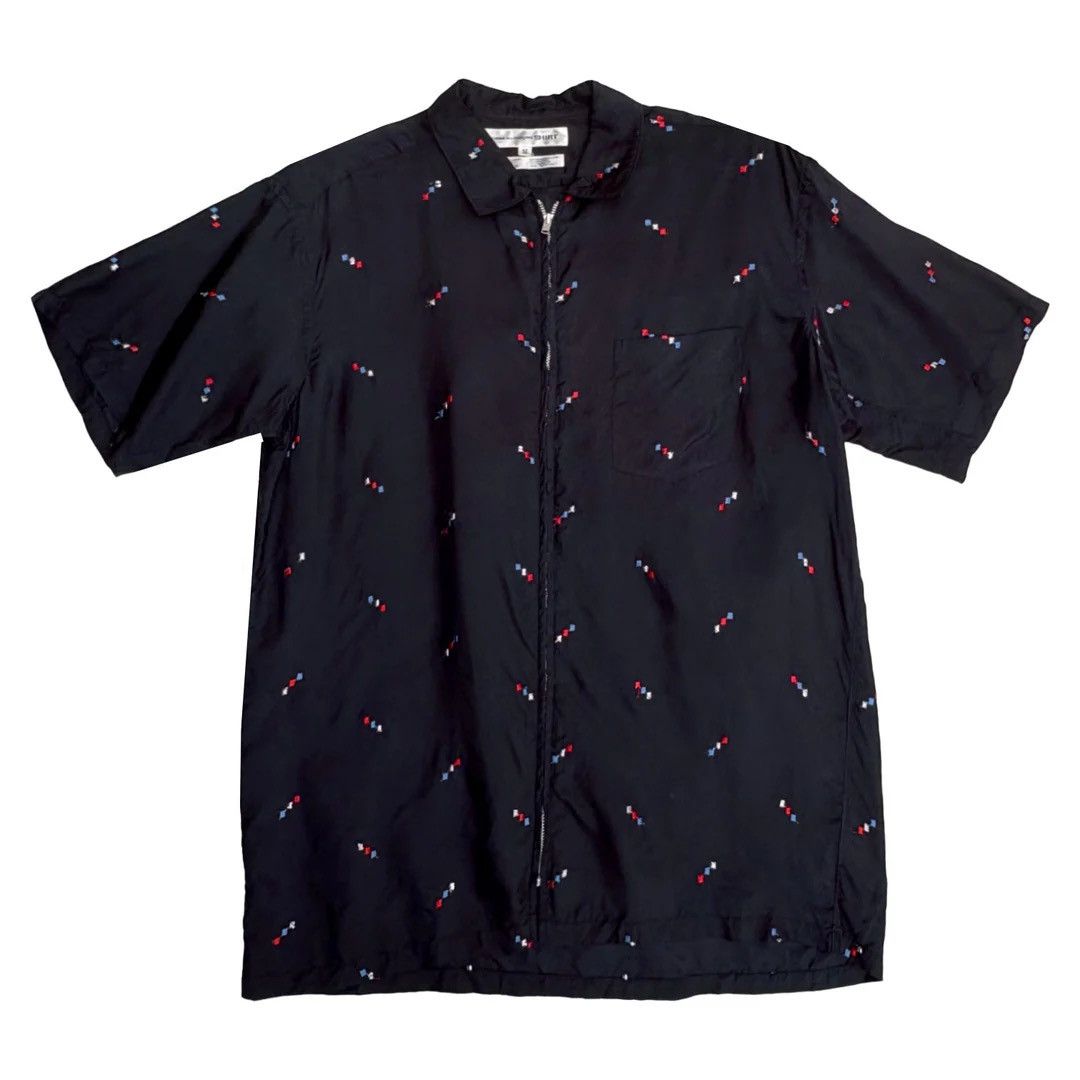 Comme des Garcons SHIRT Comme Des Garcons Shirt Designer S/S Zipped Oversized Rare Size US M / EU 48-50 / 2 - 1 Thumbnail