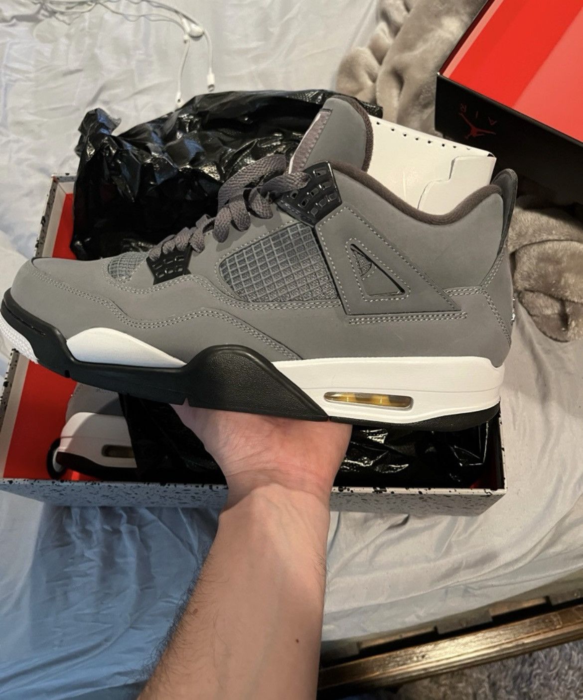 Jordan Brand Air Jordan 4 Retro Cool Grey 2019 Size 11.5 Size US 11.5 / EU 44-45 - 7 Thumbnail