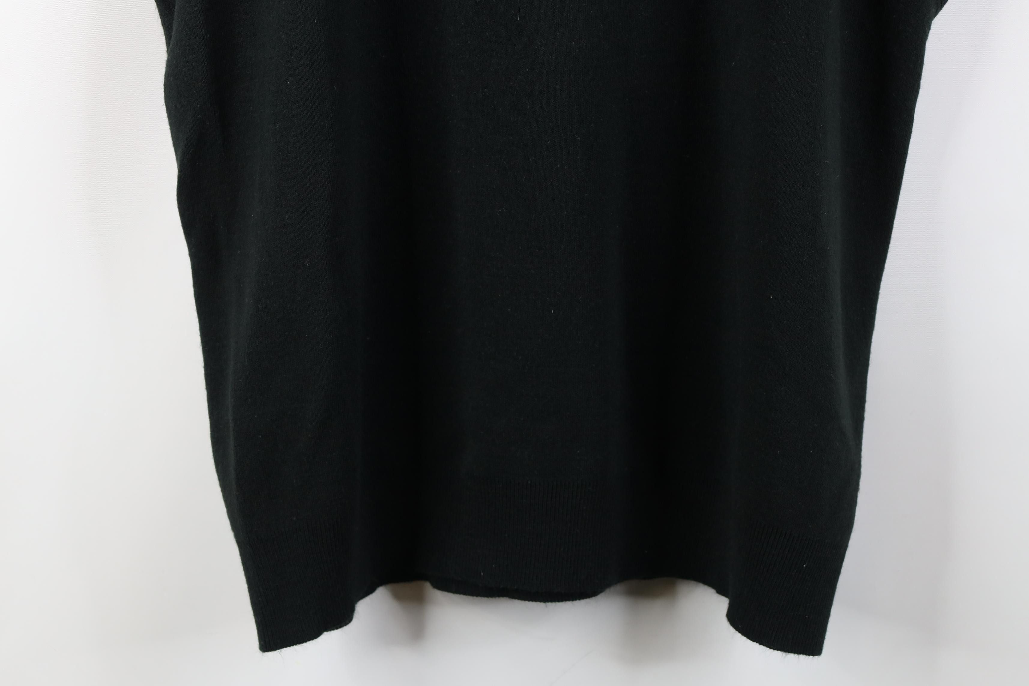 Vintage Vintage 90s Streetwear Knit V-Neck Sweater Vest Black USA Size US XL / EU 56 / 4 - 7 Thumbnail