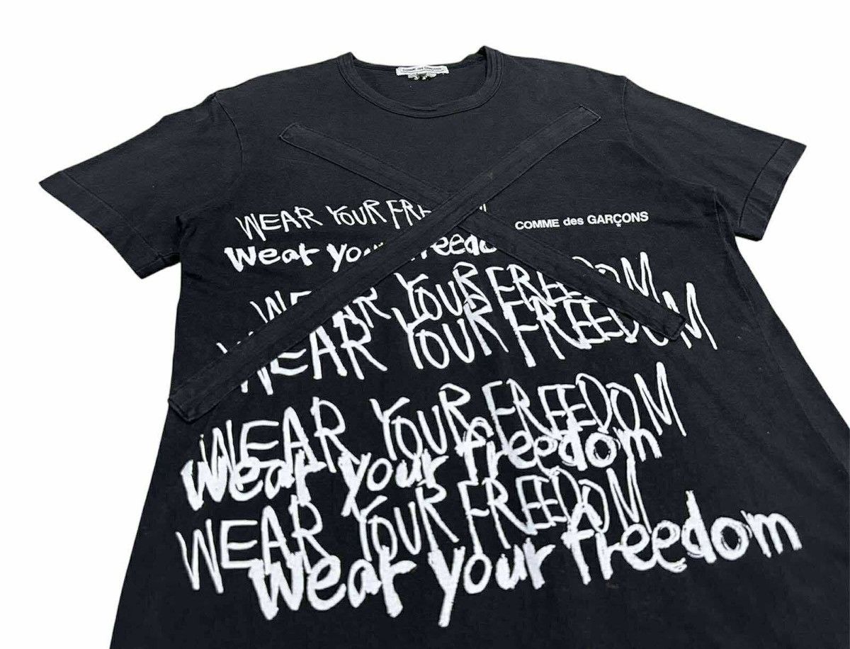 Comme des Garcons 🔥Wear Your Freedom Shirt X Patch Size US M / EU 48-50 / 2 - 2 Thumbnail