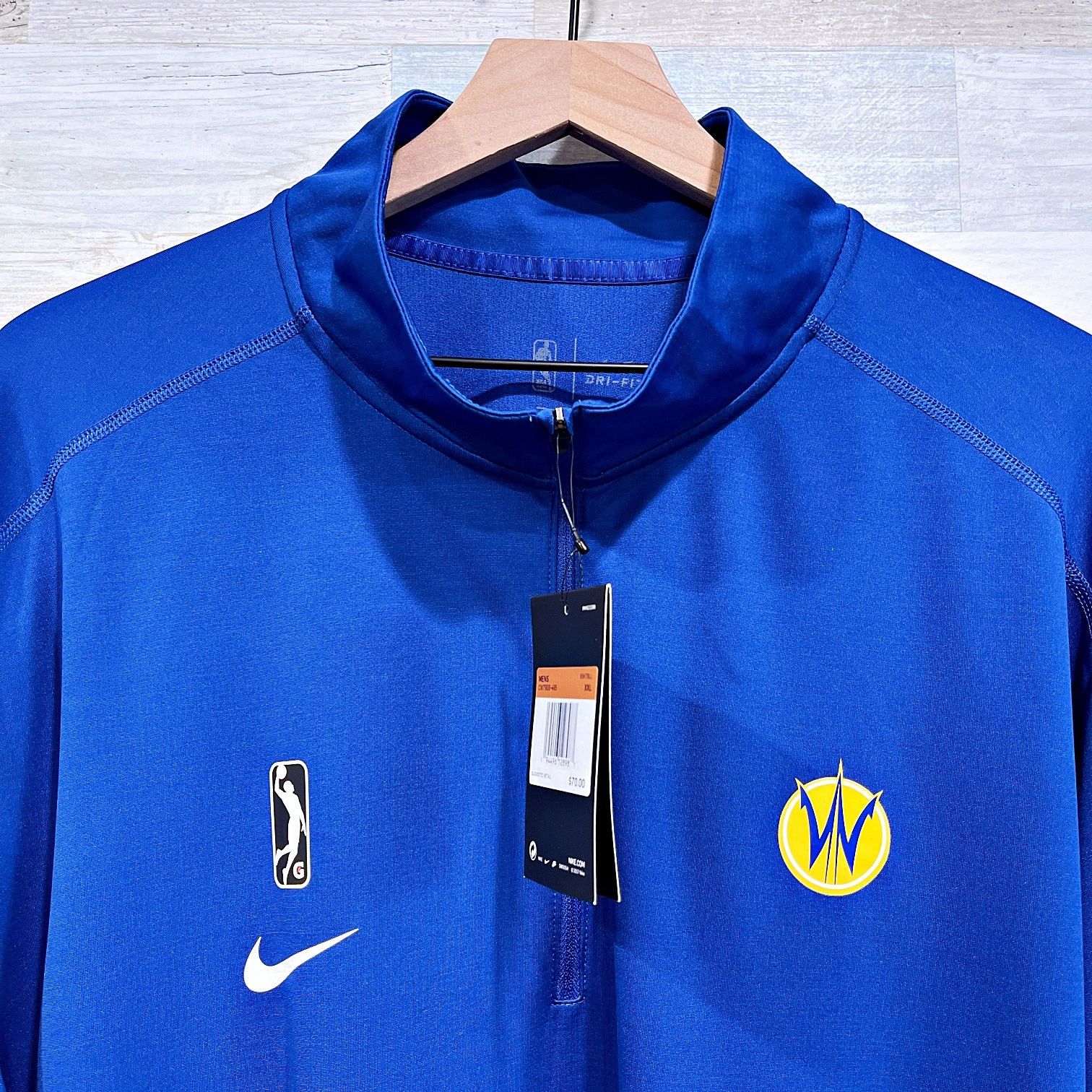 NBA × Nike Santa Cruz Warriors NBA G League Nike Pullover Blue Mens XXL Size US XXL / EU 58 / 5 - 2 Thumbnail