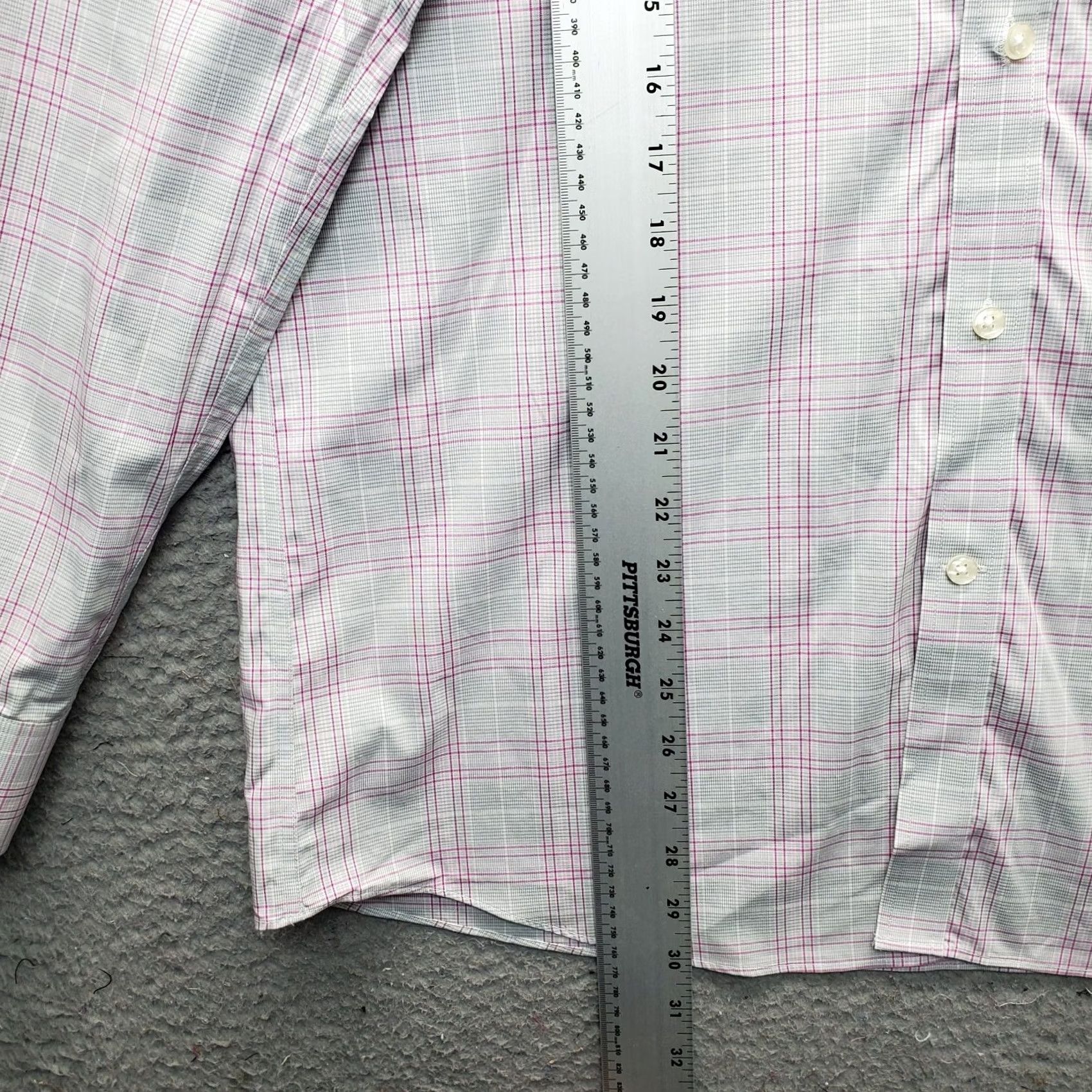 Michael Kors Michael Kors Dress Shirt Mens L Multi Plaid Regular Fit Airsoft Stretch Button Up Size 42R - 3 Thumbnail