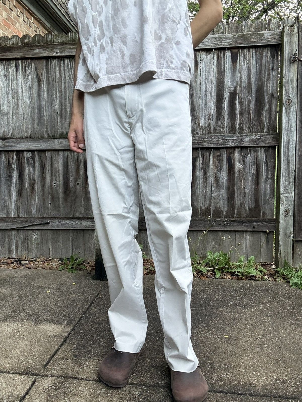 Roundtree & Yorke White Casual Straight Fit Chinos Size US 34 / EU 50 - 1 Thumbnail