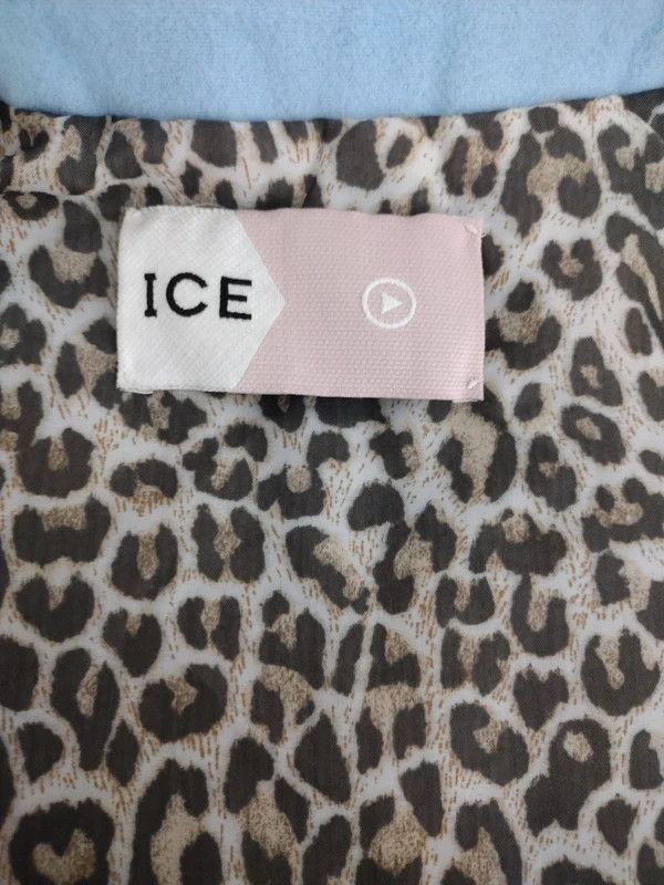 Iceberg Ice Play by Iceberg Baby Blue Pixel Art Coat Size L / US 10 / IT 46 - 9 Thumbnail