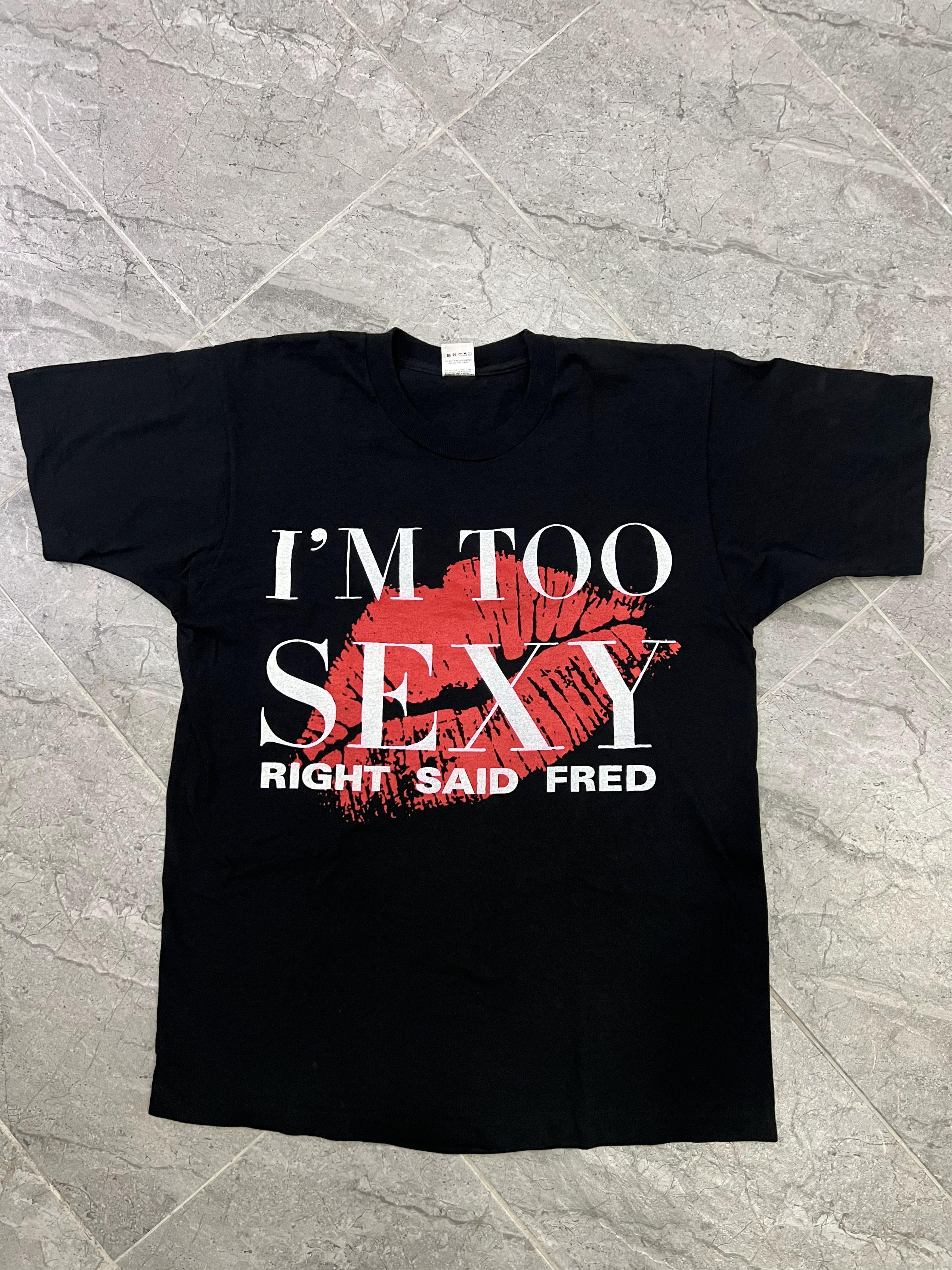 Band Tees Rare 90s Right Said Fred I'm too sexy Size US XL / EU 56 / 4 - 1 Thumbnail