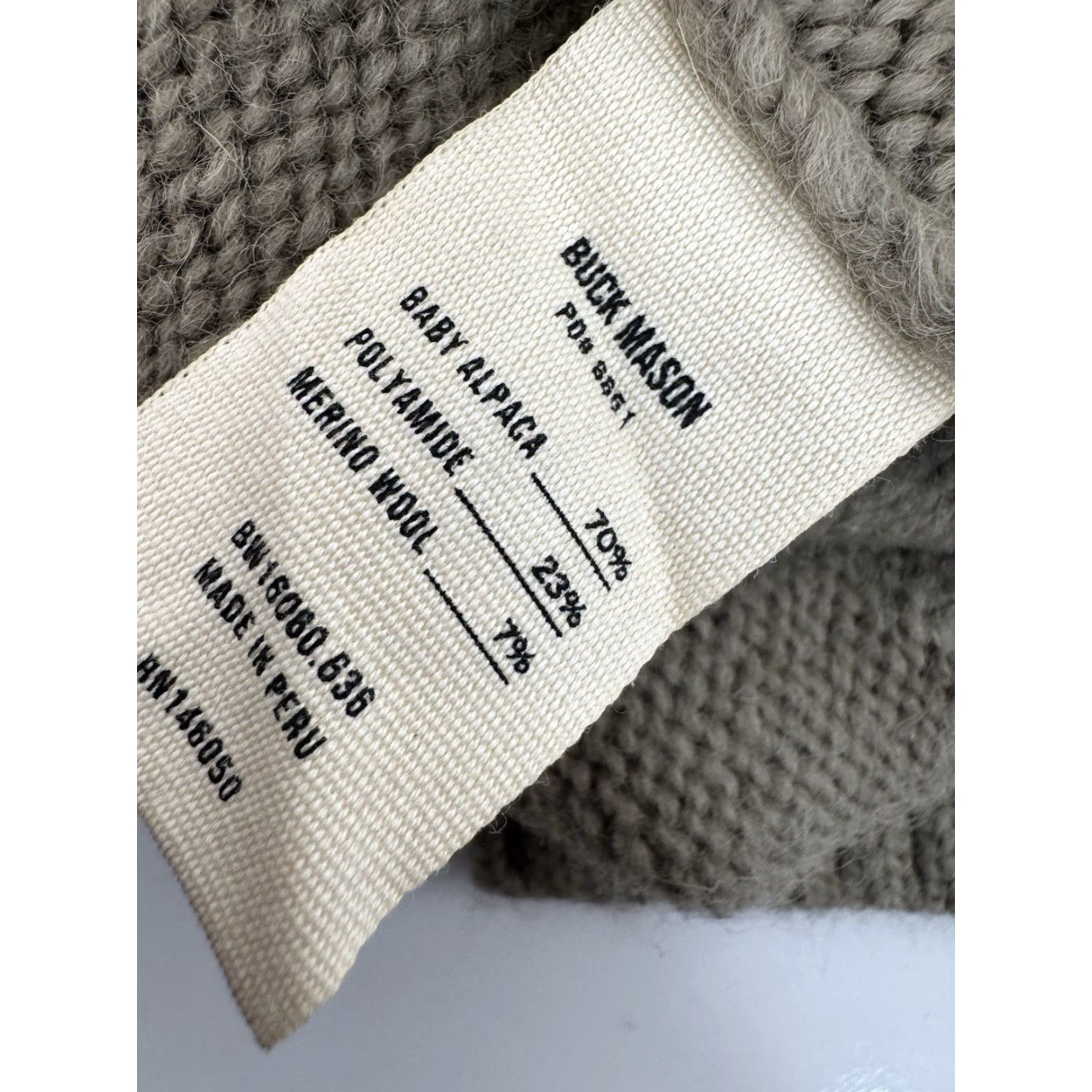 Buck Mason Buck Mason - Alpaca Cardigan Sweater Olive XL Women's XS? No, XL Size XL / US 12-14 / IT 48-50 - 5 Thumbnail