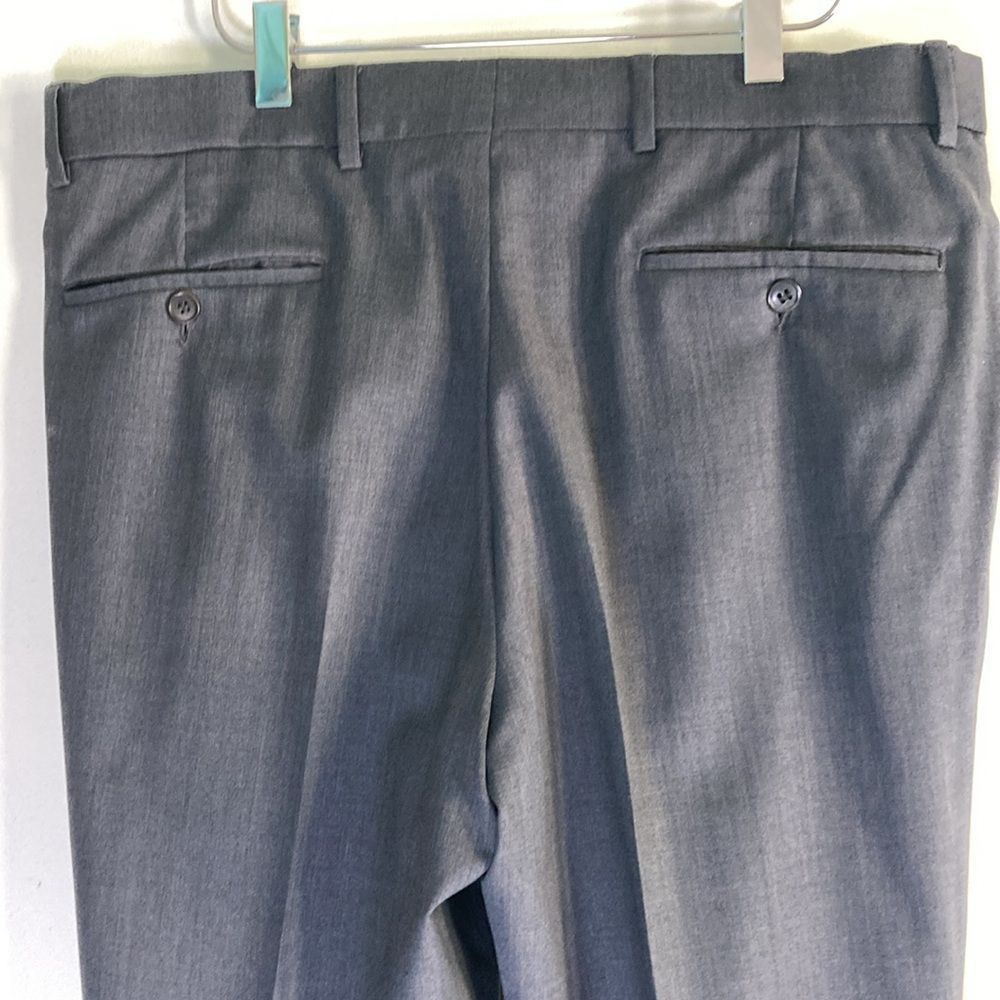 Other Ballin Wool Super 120's Gray Cuffed Mens Dress Pants Size 3 Size US 35 - 13 Thumbnail