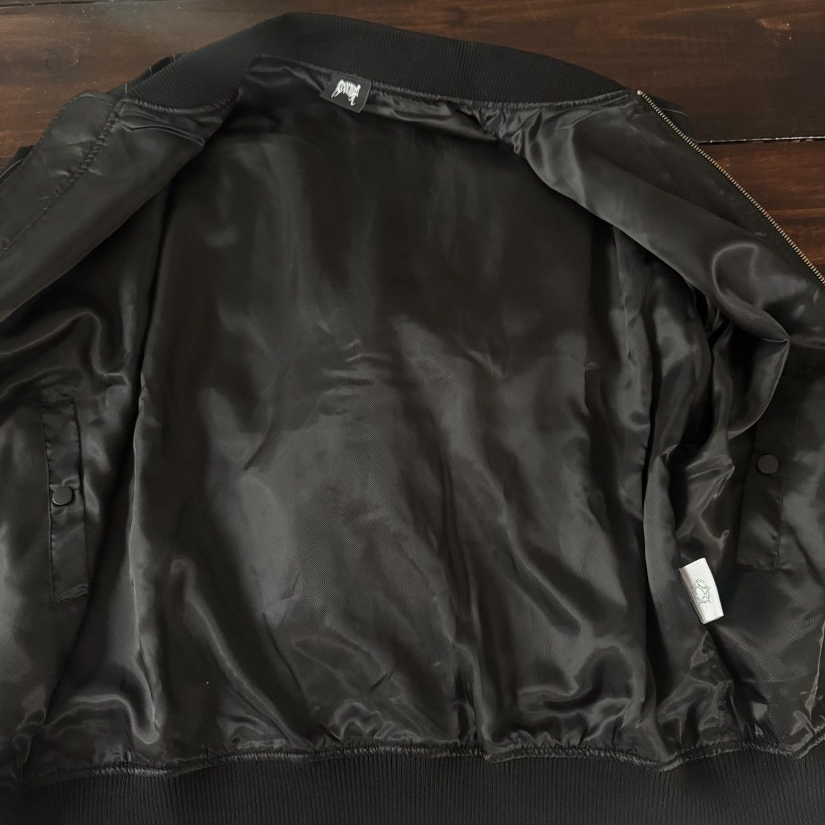 Revenge Revenge Embroidered Pinstripe Bomber Jacket Size US M / EU 48-50 / 2 - 12 Thumbnail