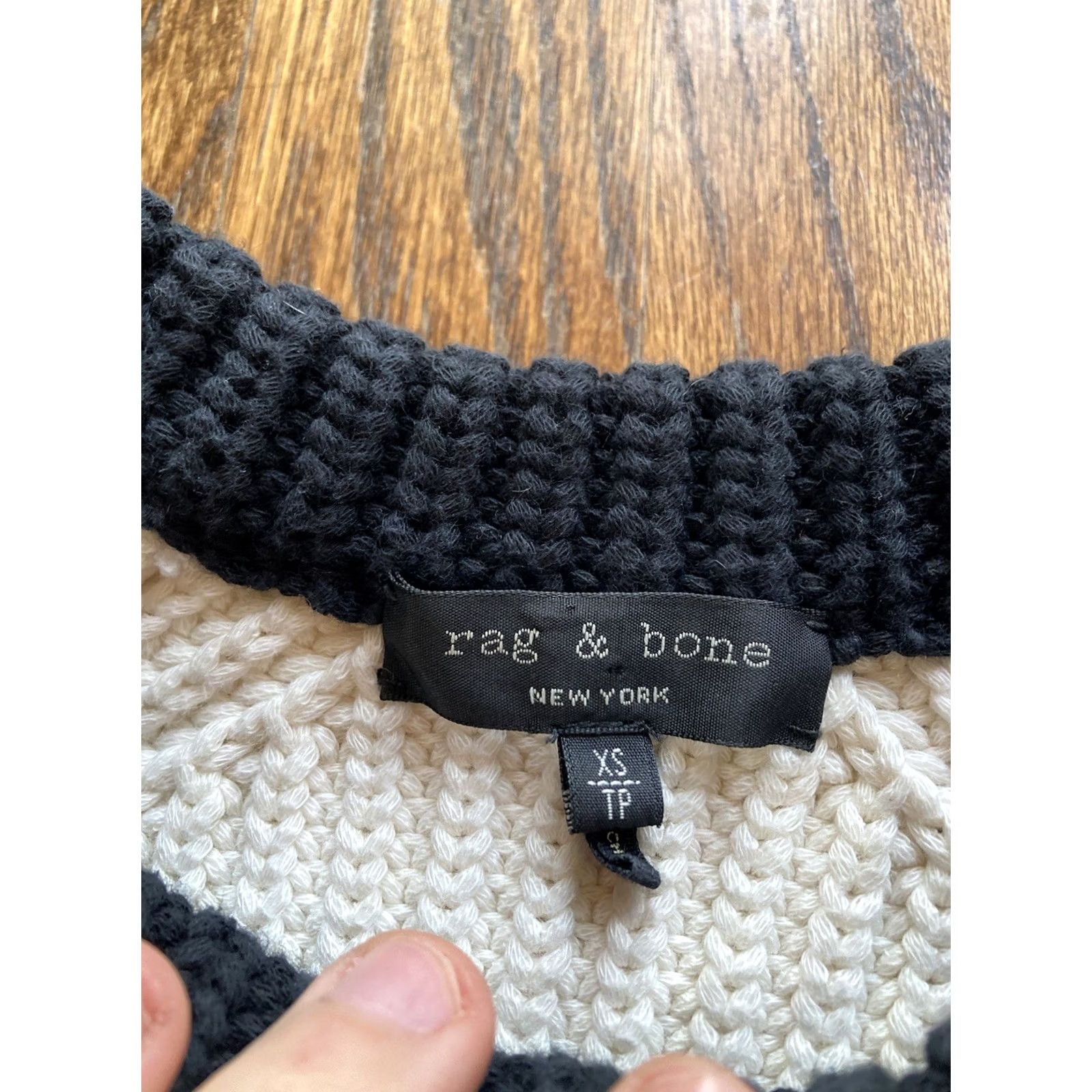 Rag & Bone rag & bone Sweater Womens XS Ivory Knit Crewneck Pullover Size XS / US 0-2 / IT 36-38 - 4 Thumbnail