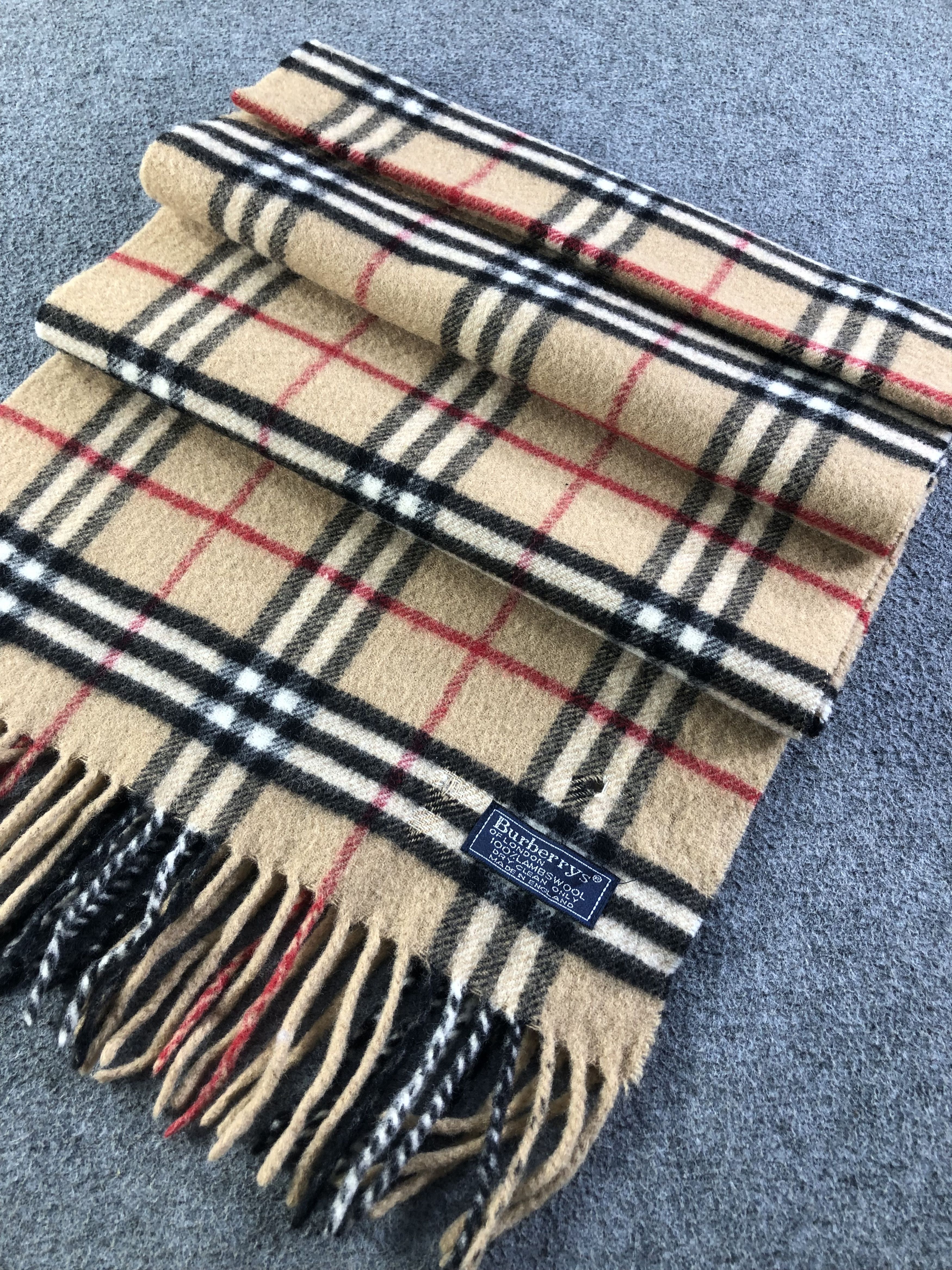 Burberry Burberrys Lambswool Scarf / Muffler / Neckwear SS1320 Size ONE SIZE - 3 Thumbnail