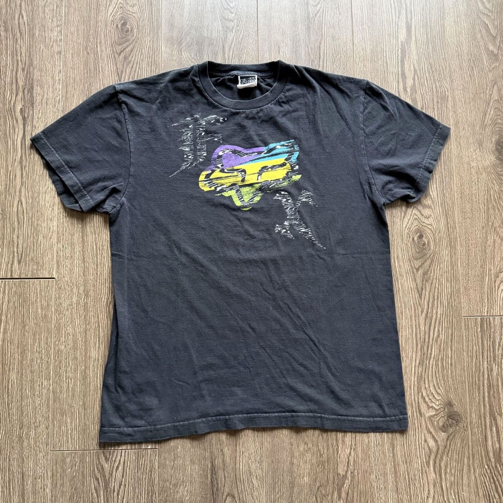 Fox Racing Fox Racing Shirt Mens Large Black Logo Motocross Y2K 2000s Graphic Tee Top Size US L / EU 52-54 / 3 - 3 Thumbnail