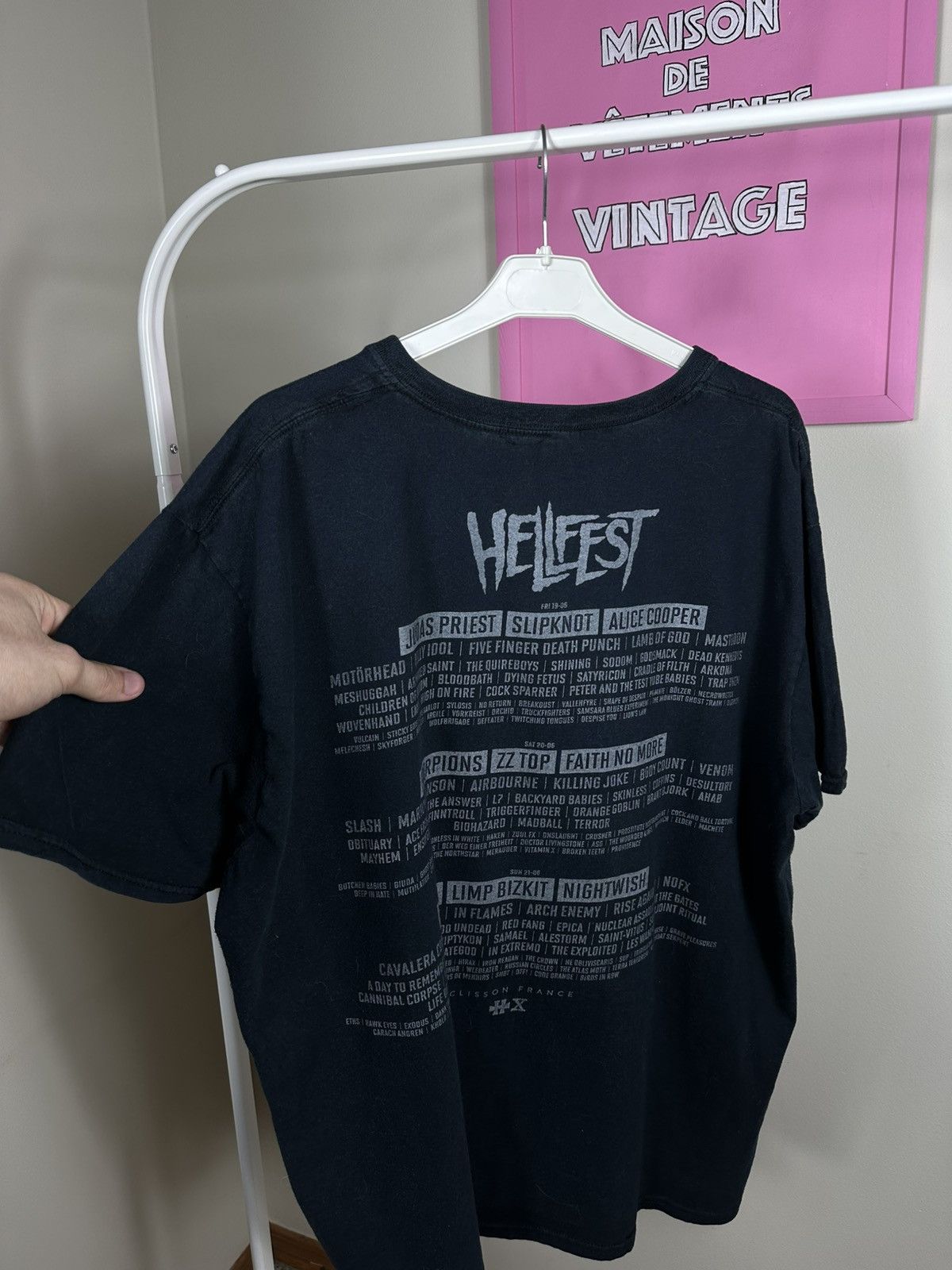 Vintage HellFest 2006 T Shirt Rock Band Tee Skull Size US L / EU 52-54 / 3 - 17 Thumbnail