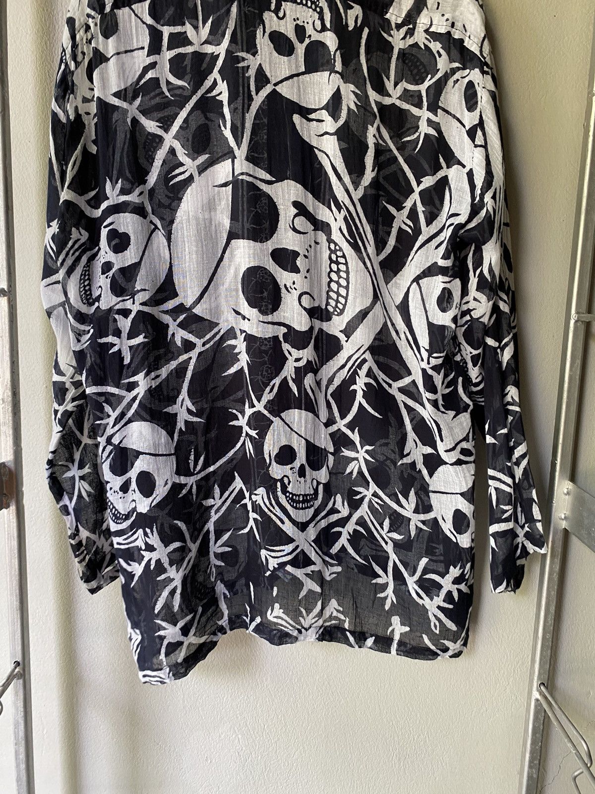 Designer × Japanese Brand Out Back skull pirate printed shirt Size US XL / EU 56 / 4 - 9 Thumbnail