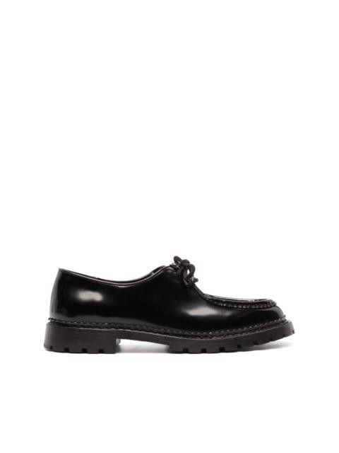 Saint Laurent Paris o1b1hav111025 687532 Malo Derbies Shoes In Glazed Leather Size US 10 / EU 43 - 2 Thumbnail
