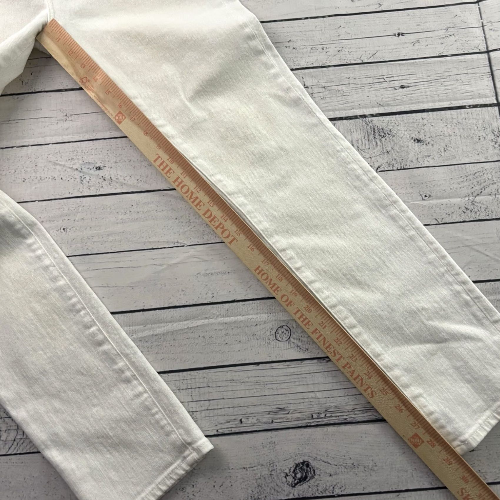 Denime AG Adriano Goldschmied Prima Mid-Rise Cigarette Denim Jeans Women's 28R White Size 28" / US 6 / IT 42 - 7 Thumbnail