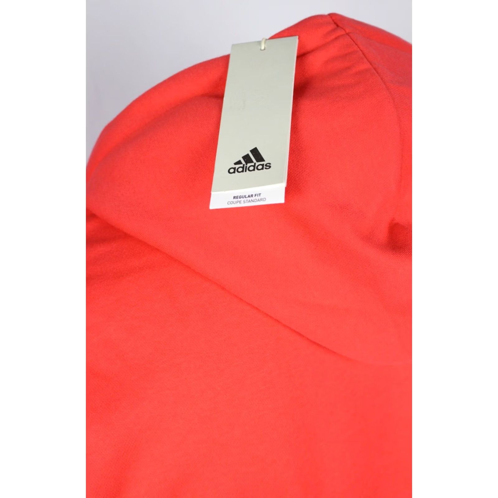 Adidas Adidas Men's Graphic Print Fleece Hoodie Sweatshirt M Medium Bright Red IS1991 Size US M / EU 48-50 / 2 - 3 Thumbnail