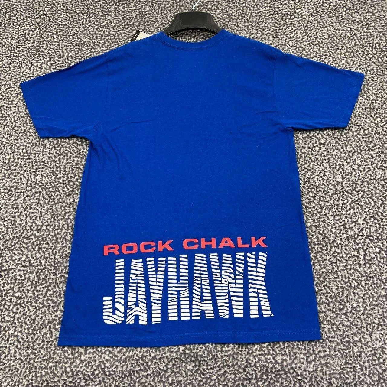 Adidas Kansas Jayhawks Shirt Men Short Sleeve Crew Neck Cotton L Size US L / EU 52-54 / 3 - 2 Thumbnail