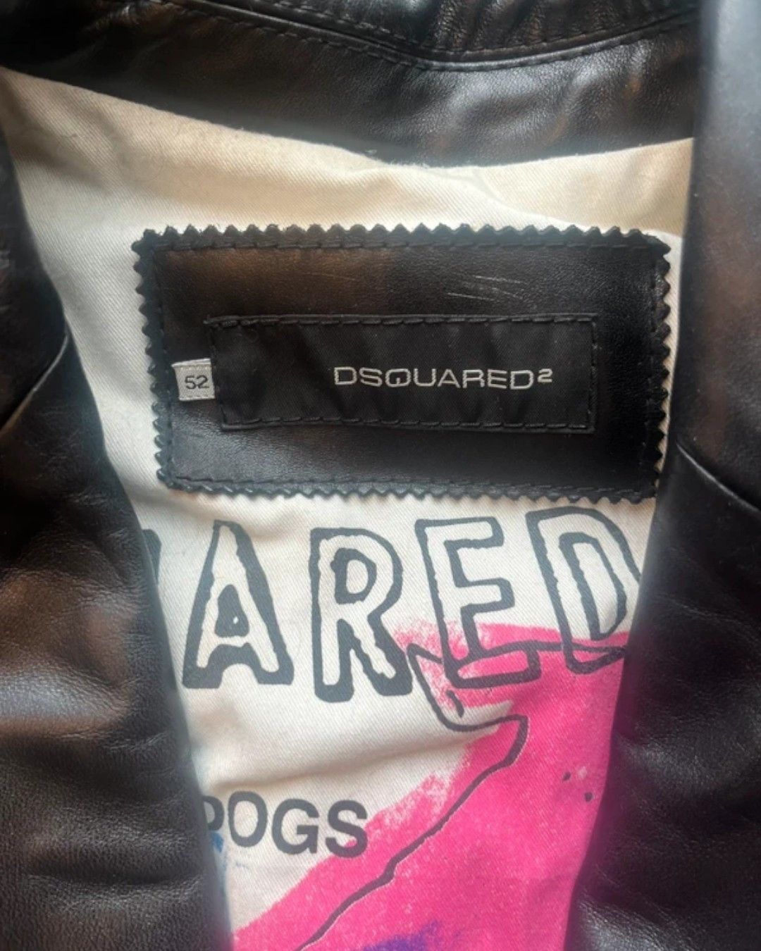 Dsquared2 UNLEASHED DOGS LEATHER HEAVY COAT Size US L / EU 52-54 / 3 - 3 Thumbnail