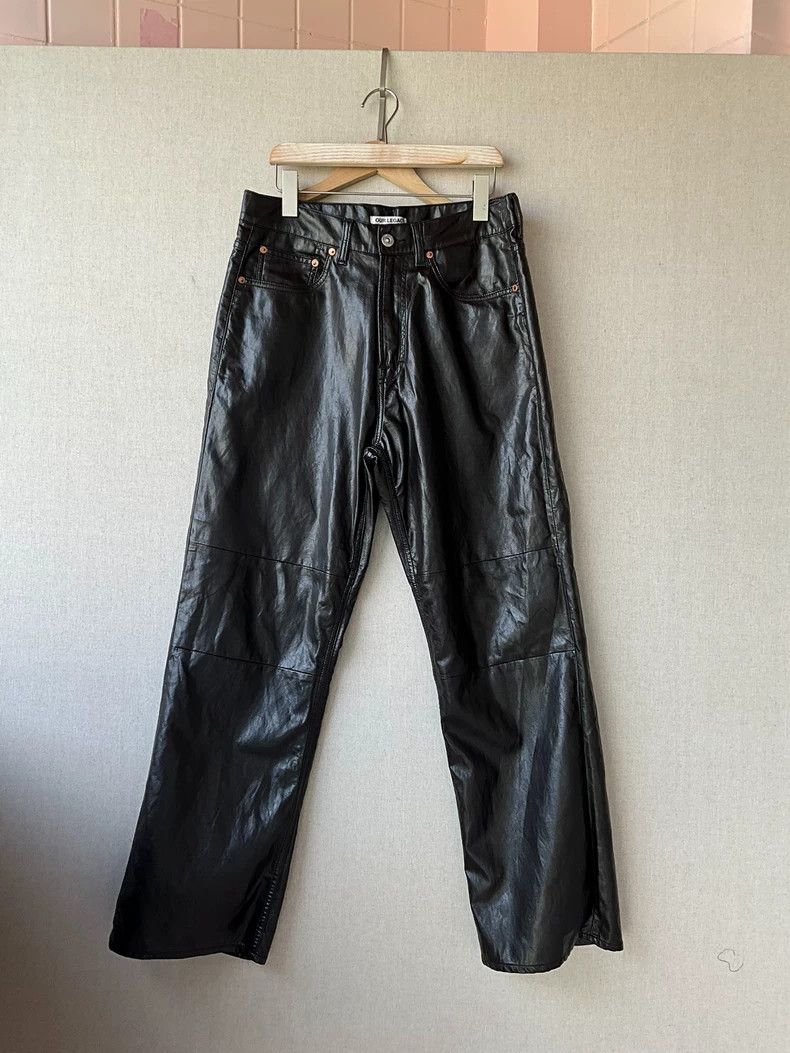 Our Legacy our legacyThird Cut Stitched Leather Pants 2503-Nextarrow Size US 30 / EU 46 - 1 Thumbnail