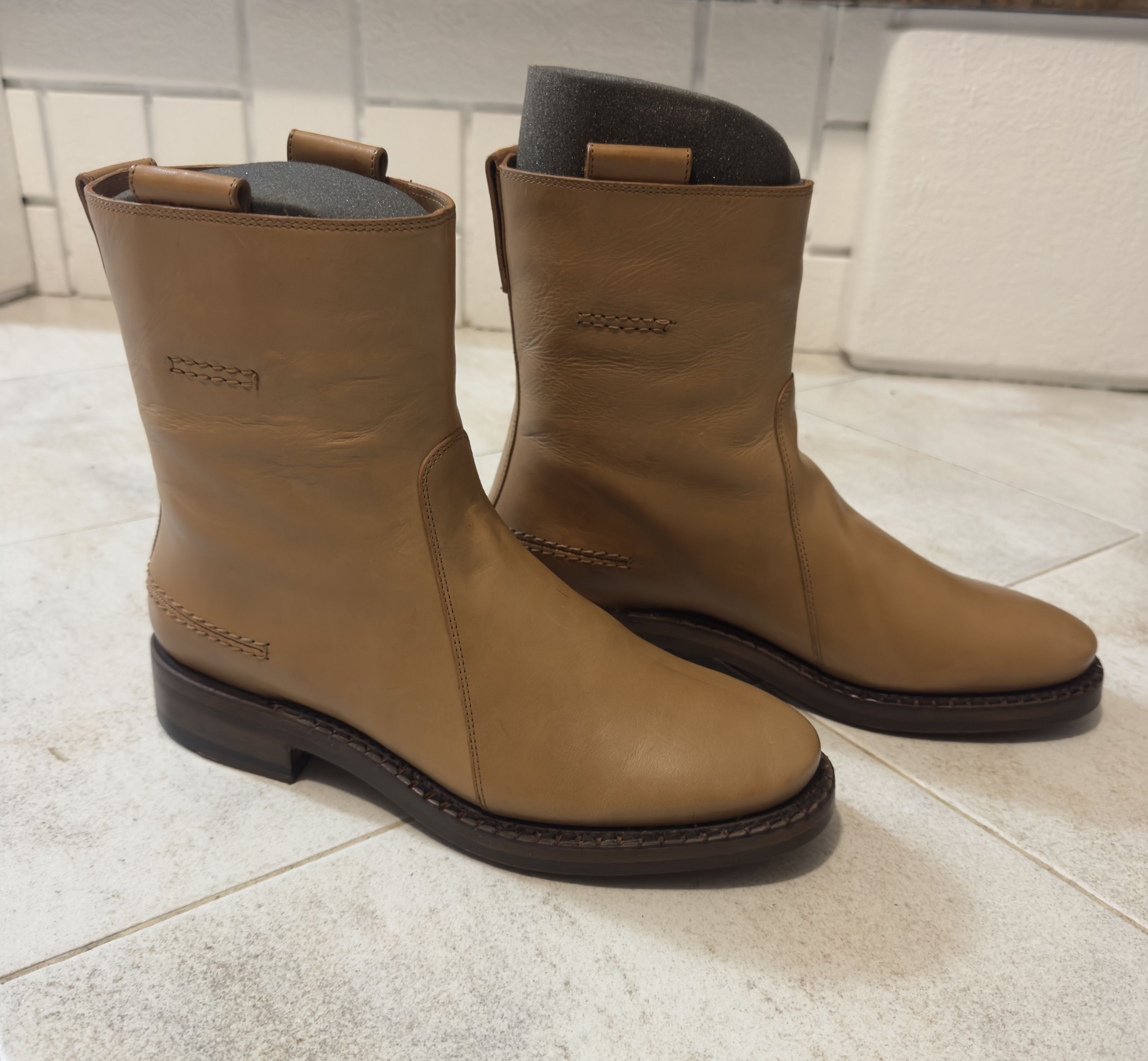 Dior Dior Homme Archive 2010 Goodyear Welted Leather Boots Size US 7.5 / EU 40-41 - 1 Thumbnail