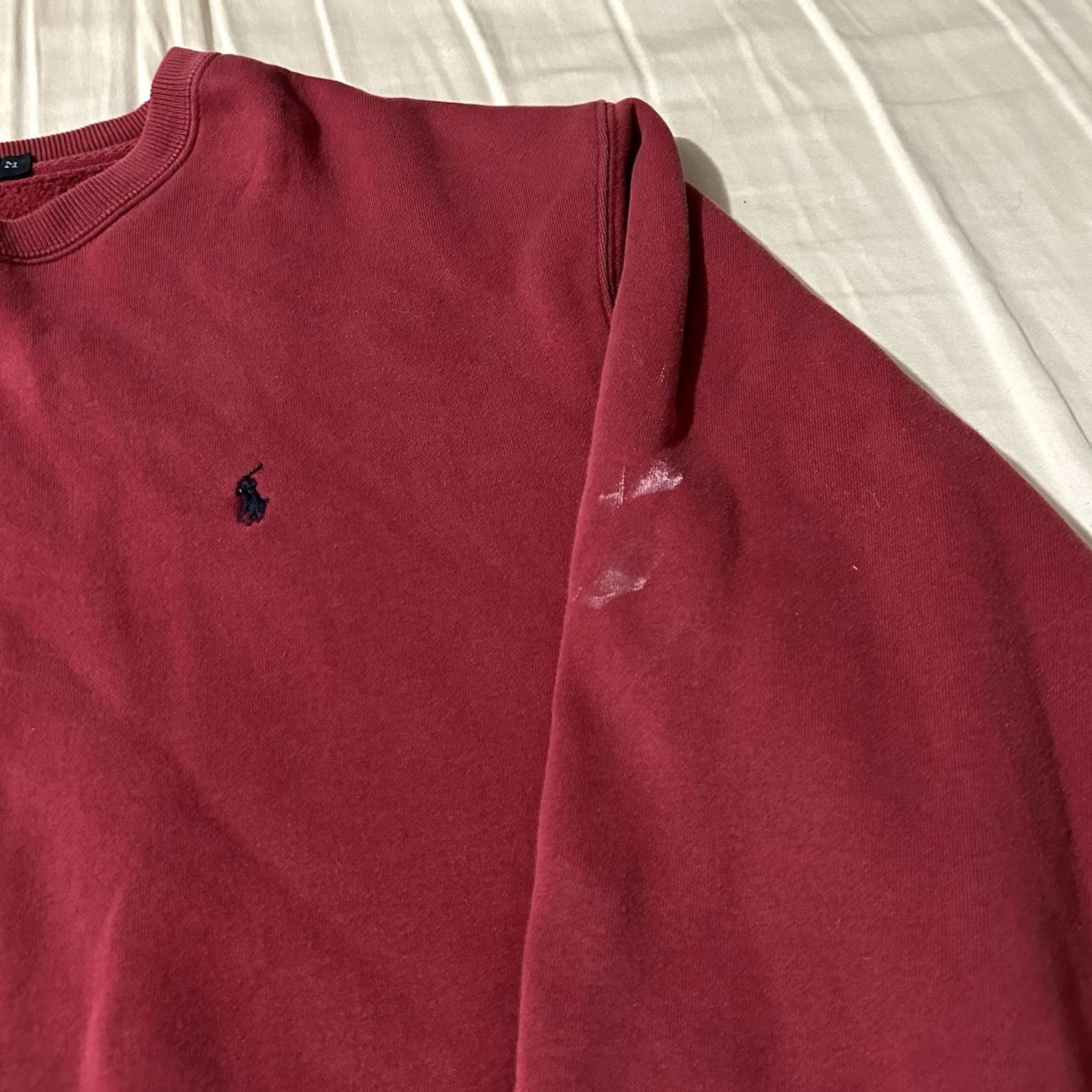 Polo Ralph Lauren VINTAGE Polo Ralph Lauren Sweatshirt Red Size Medium Men 90s Pullover Size US M / EU 48-50 / 2 - 3 Thumbnail