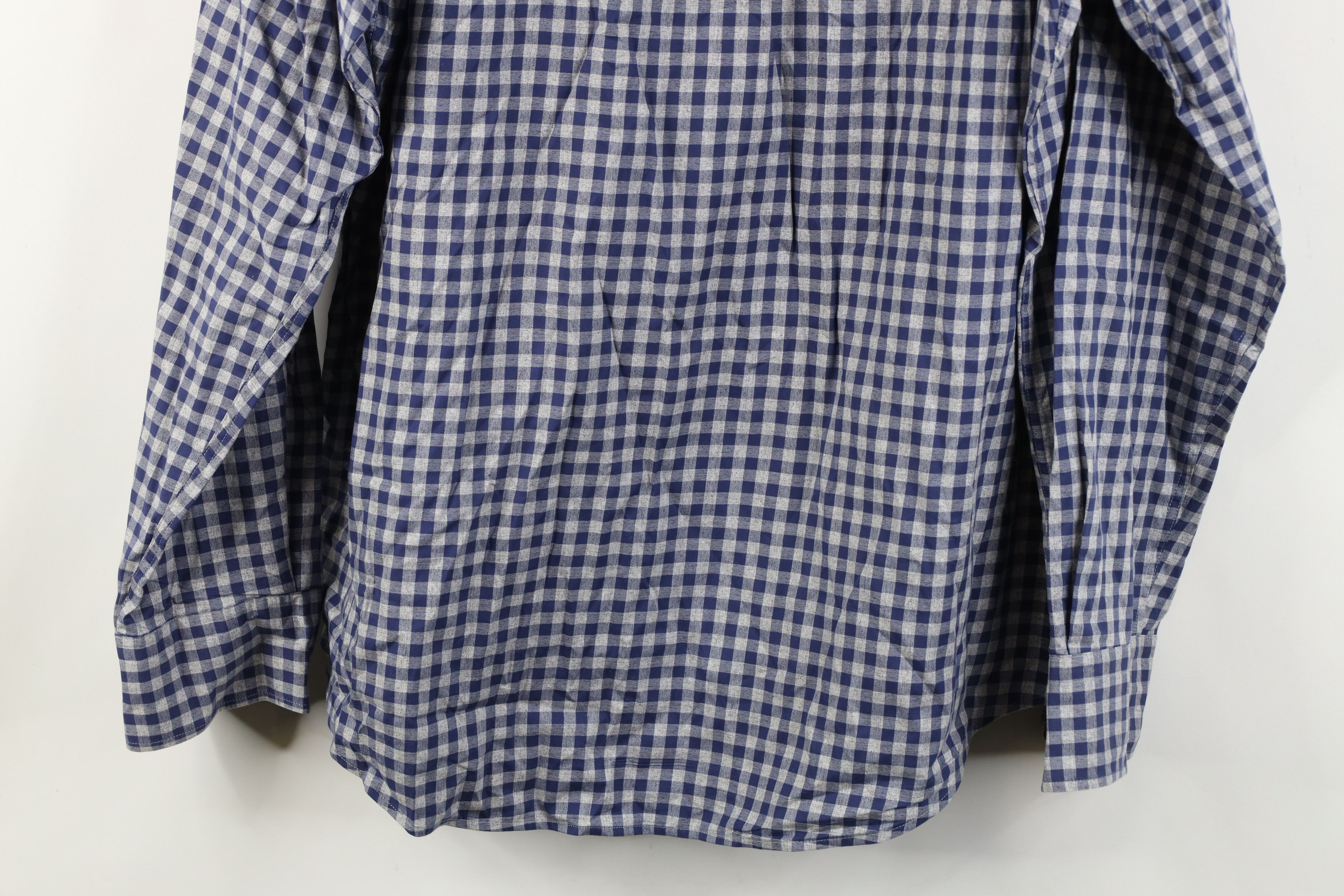 Peter Millar Peter Millar Long Sleeve Button Shirt Gingham Plaid Blue Size US L / EU 52-54 / 3 - 11 Thumbnail