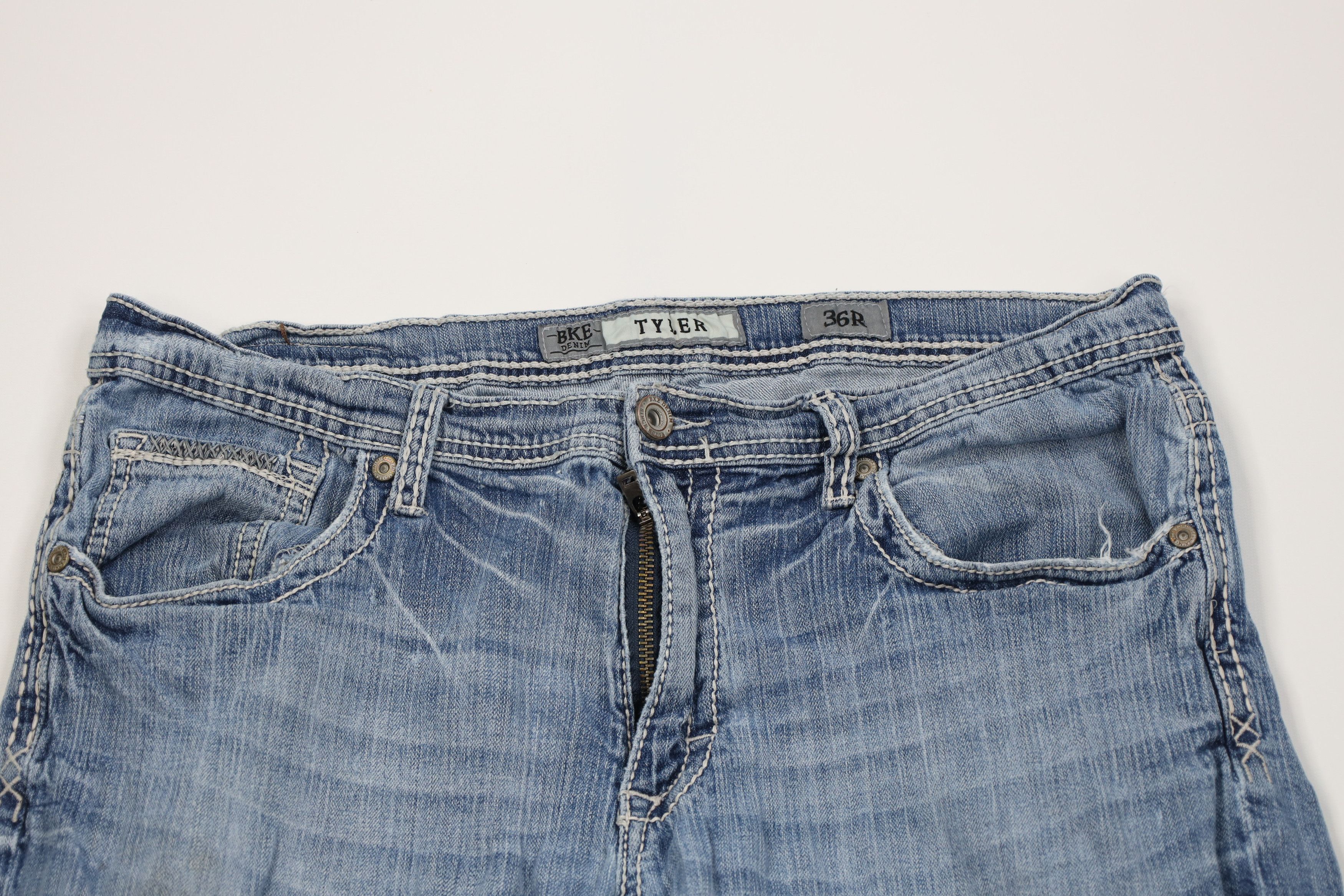 Vintage Buckle BKE Thick Stitch Tyler Bootcut Denim Jeans Stretch Size US 36 / EU 52 - 2 Thumbnail