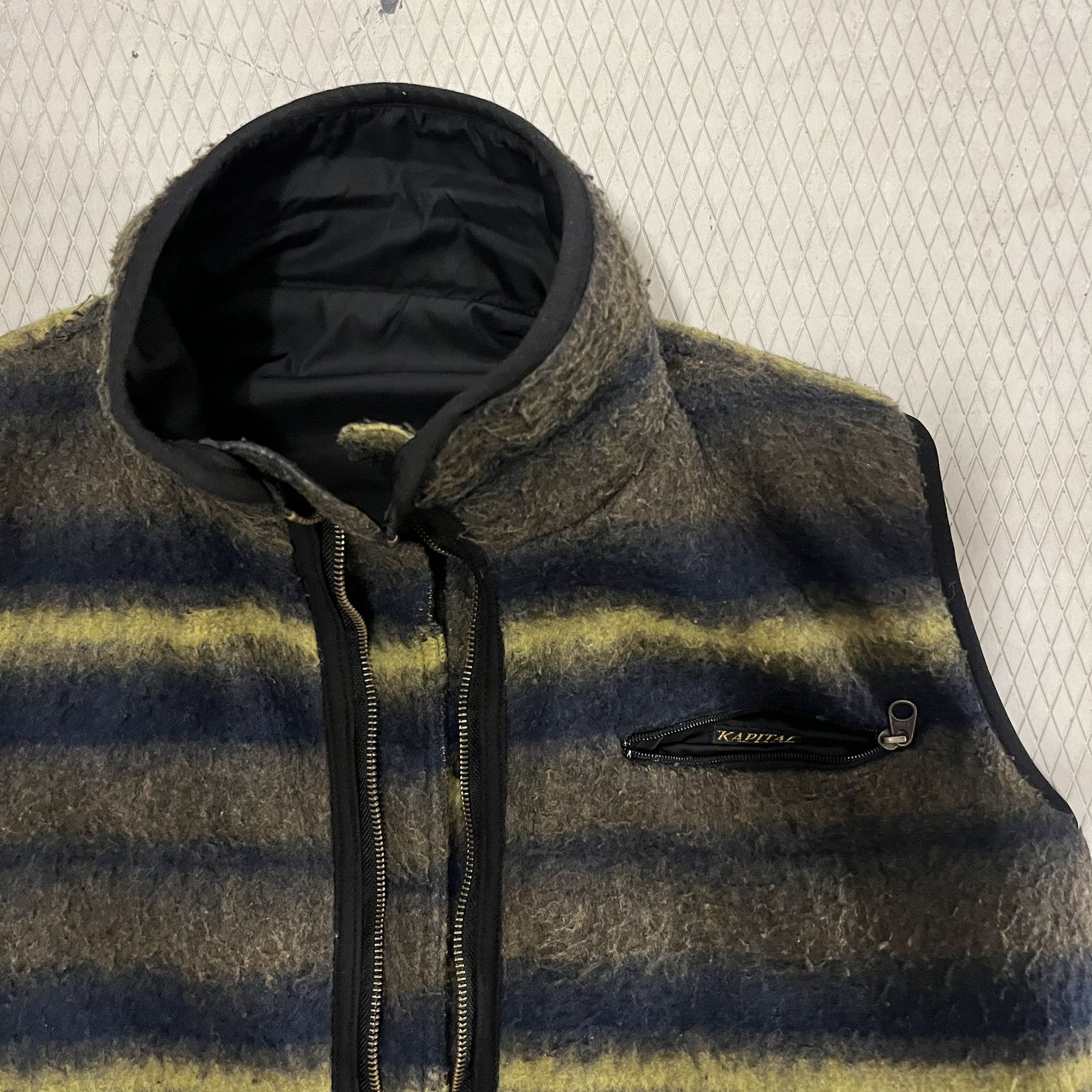 Kapital Kapital Reversible Striped Wool/Nylon Vest Size US S / EU 44-46 / 1 - 2 Thumbnail