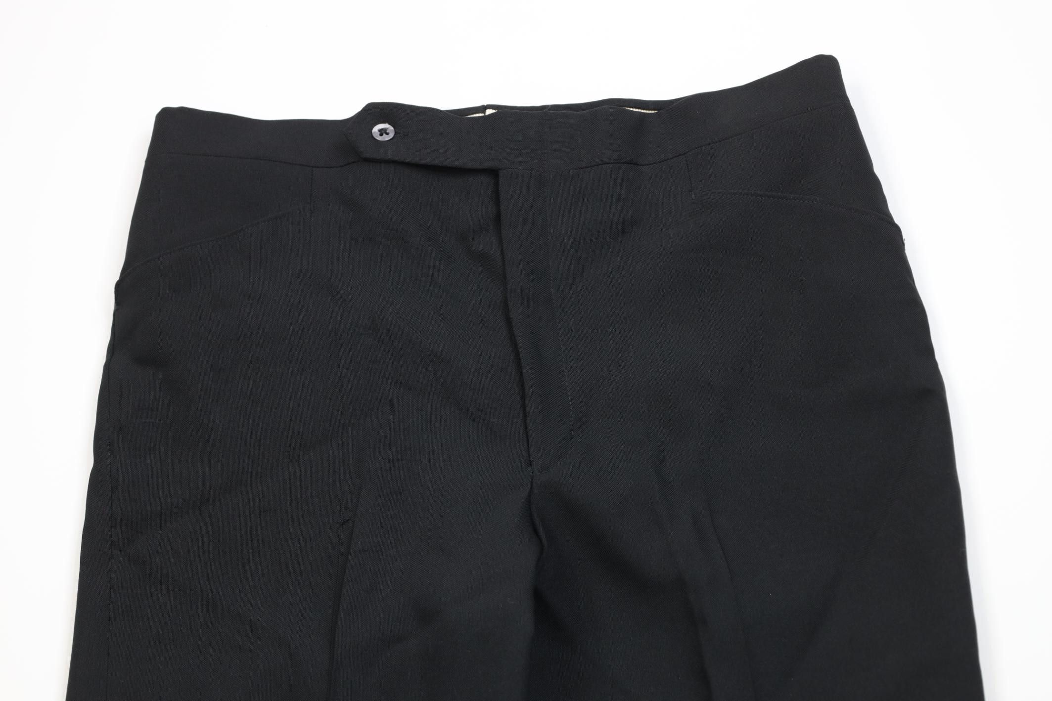 Vintage Vintage 70s Streetwear Flared Wide Leg Chino Pants Black USA Size US 36 / EU 52 - 2 Thumbnail