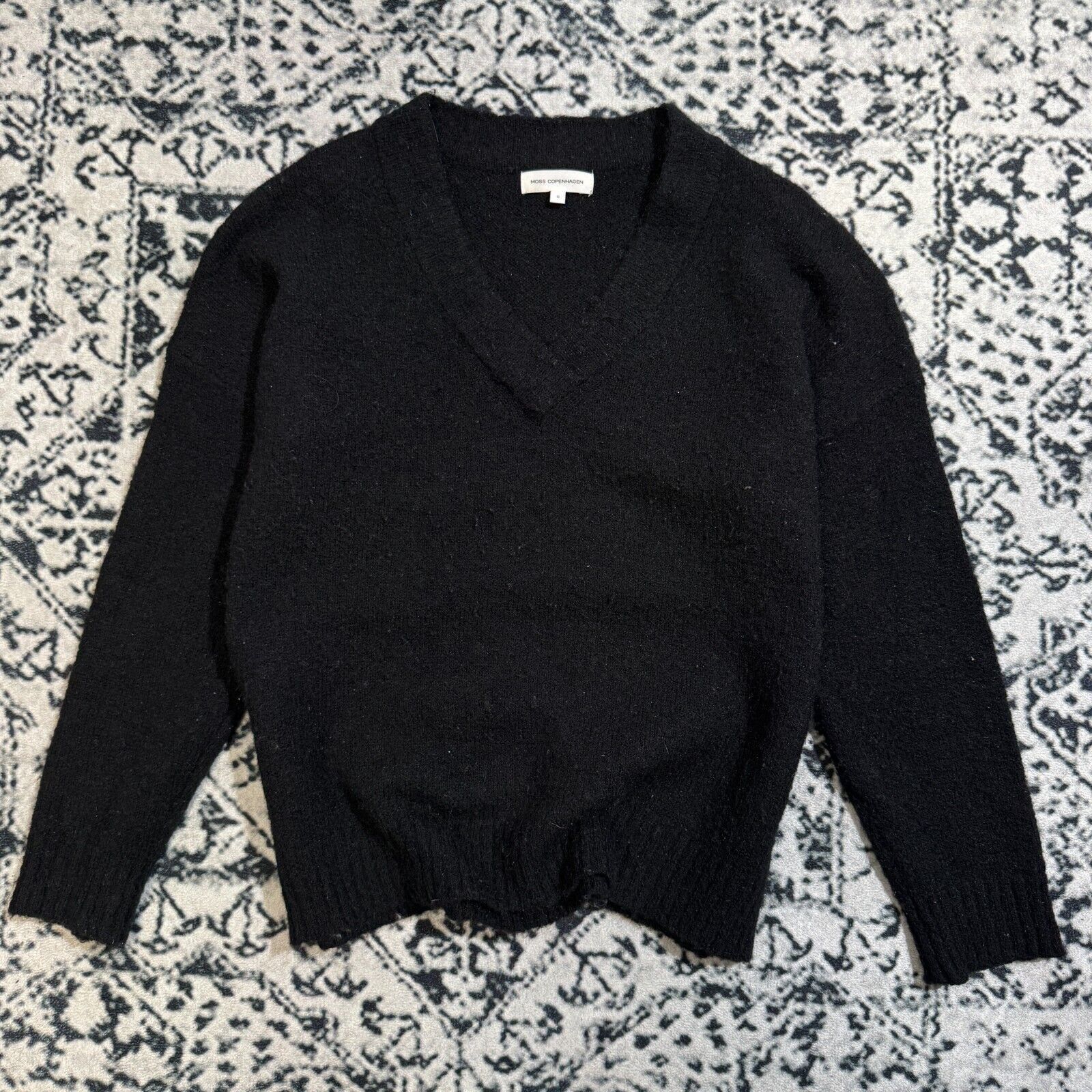 Moss × Vintage Moss Copenhagen Unisex Black Mohair Sweater Size S Size US S / EU 44-46 / 1 - 1 Thumbnail