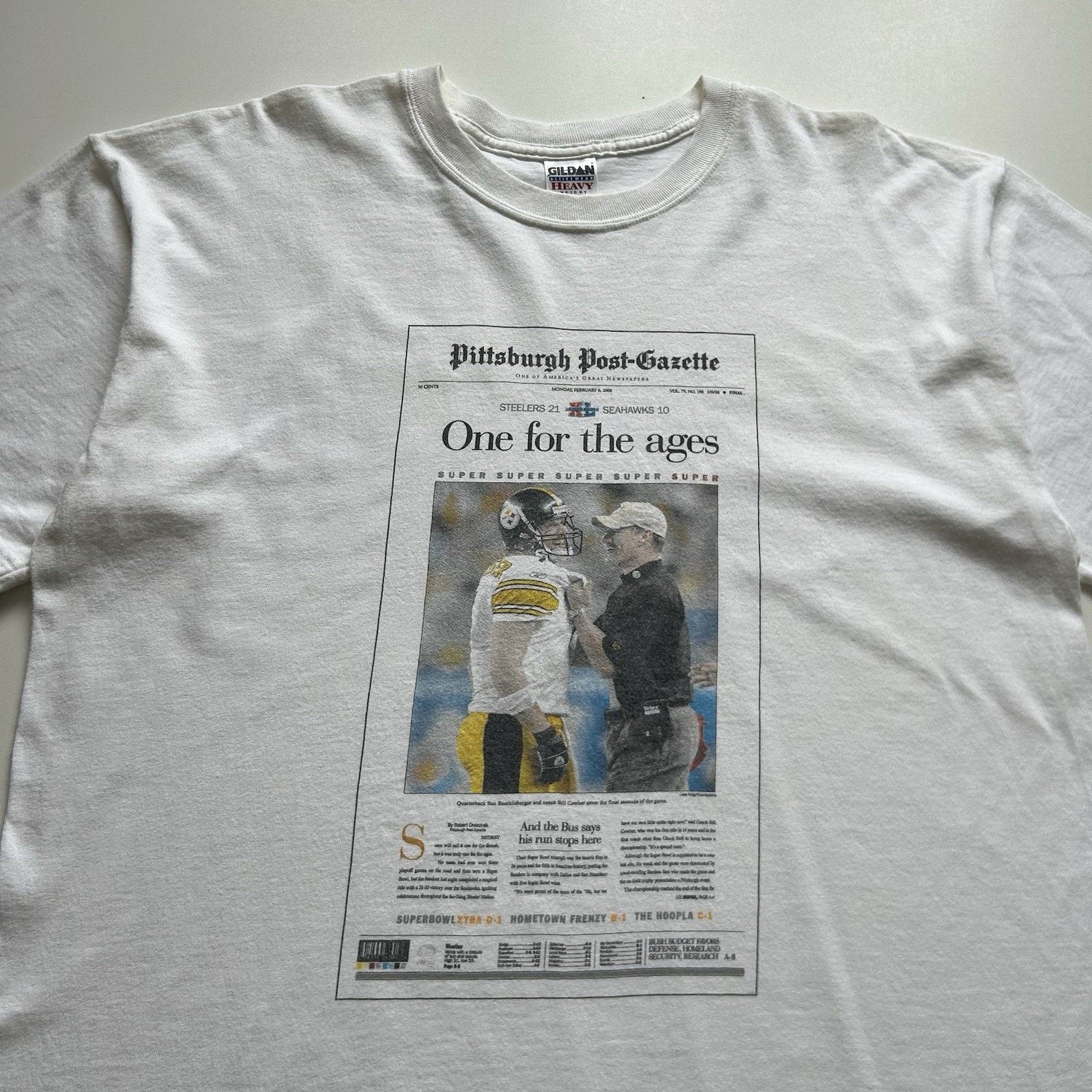 Gildan × NFL × Vintage Vintage 2006 Pittsburgh Steelers Super Bowl Champs Shirt XL Size US XL / EU 56 / 4 - 2 Thumbnail