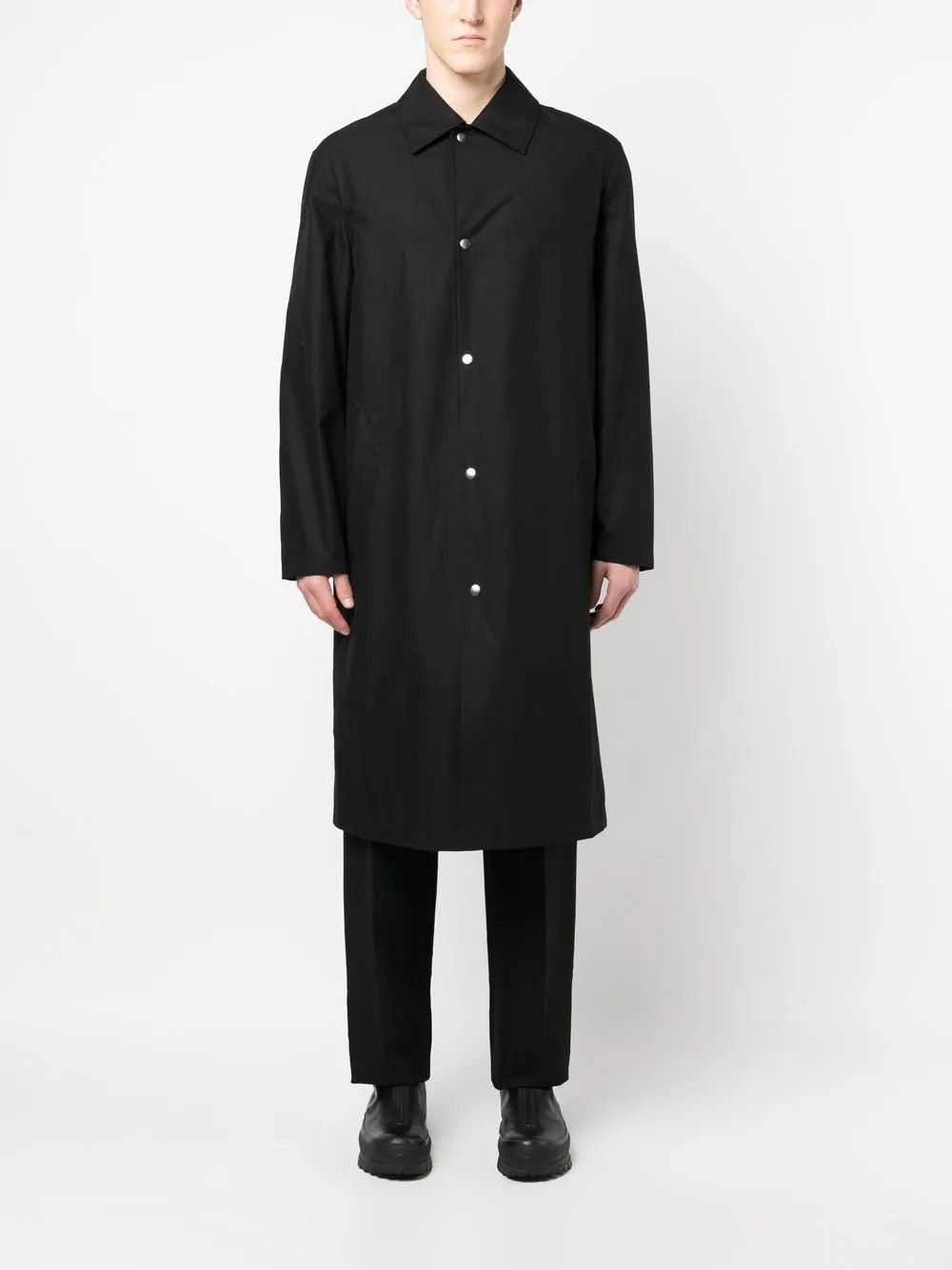 Jil Sander o1y0626 Overcoat in Black Size US S / EU 44-46 / 1 - 4 Thumbnail