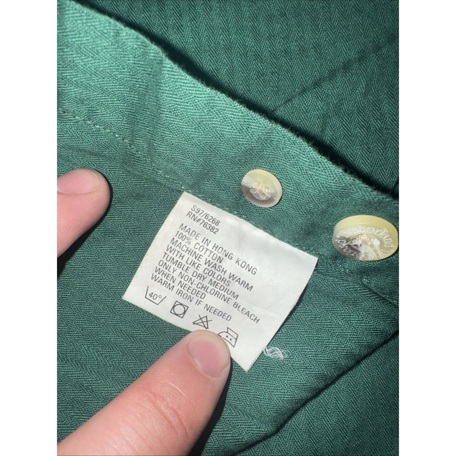 Timberland × Vintage Timberland Weatherproof Short Sleeve Button-Up Shirt L 25x30 Size US L / EU 52-54 / 3 - 4 Thumbnail