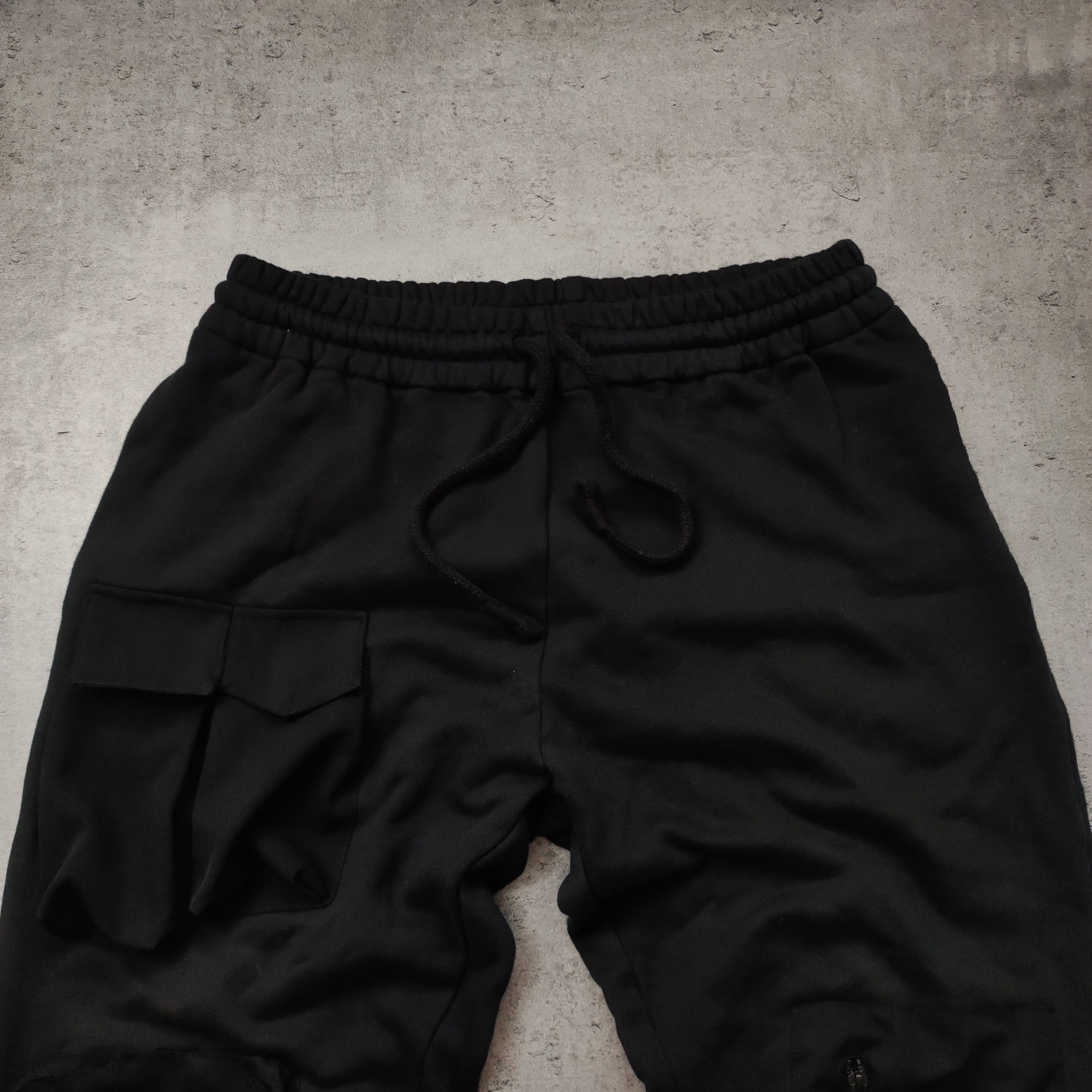 Japanese Brand Space Available Black Classic Multi Pocket Sweatpants Size US 32 / EU 48 - 4 Thumbnail