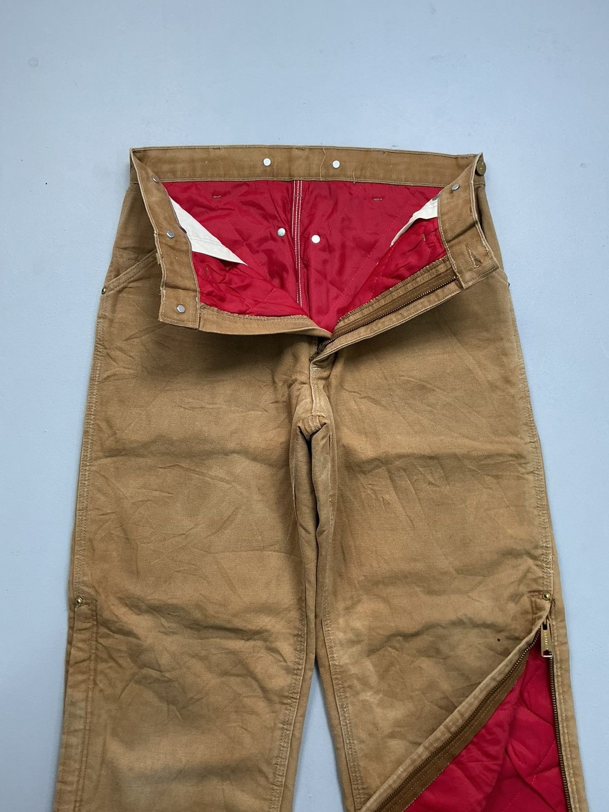Carhartt 90s Vintage Carhartt B10 BRN quinted line carpenter denim Size US 32 / EU 48 - 9 Thumbnail