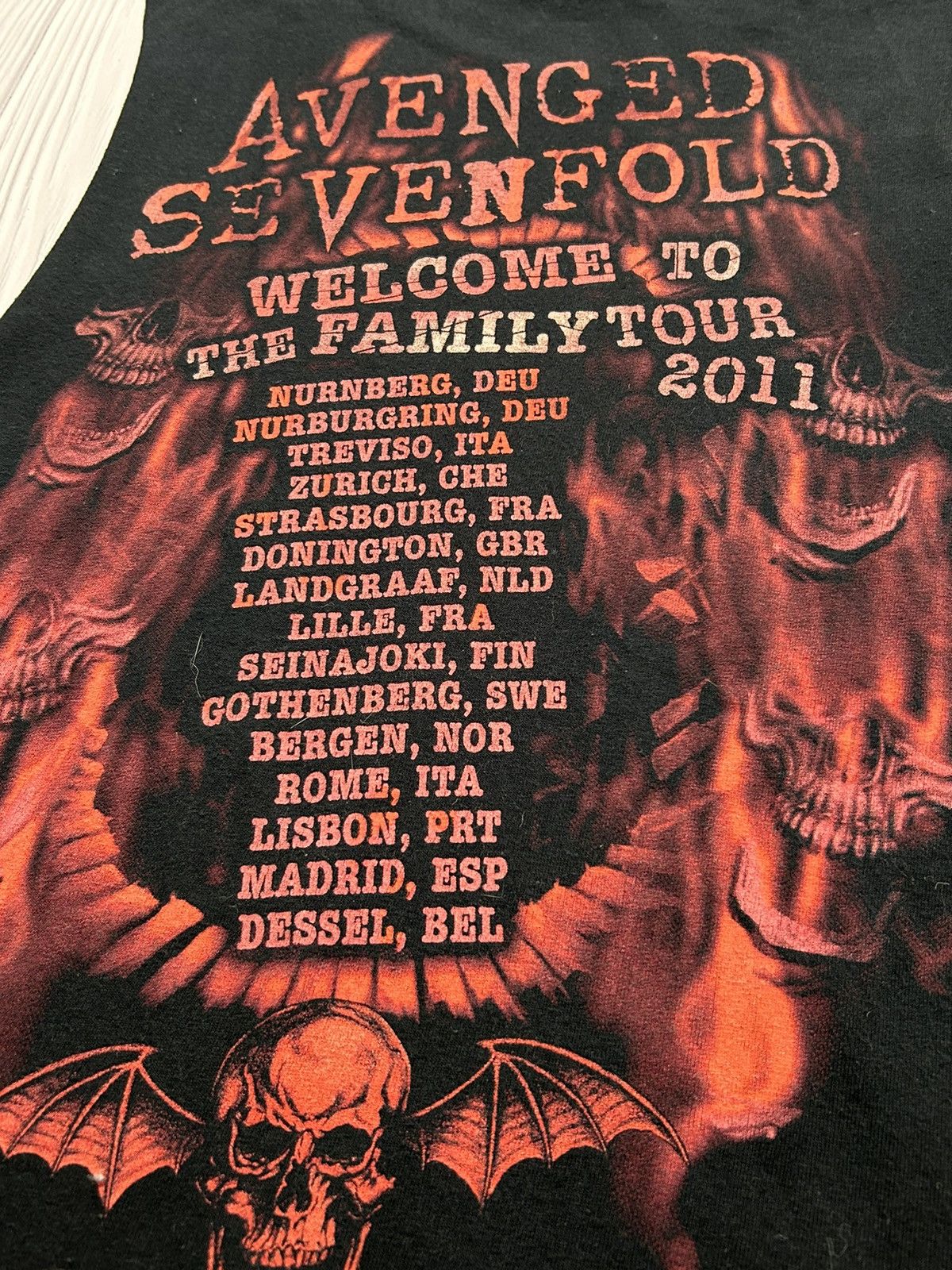 Band Tees Vintage Y2K Avenged Sevenfold Metal Band Thrash Tour Tee Size US M / EU 48-50 / 2 - 12 Thumbnail