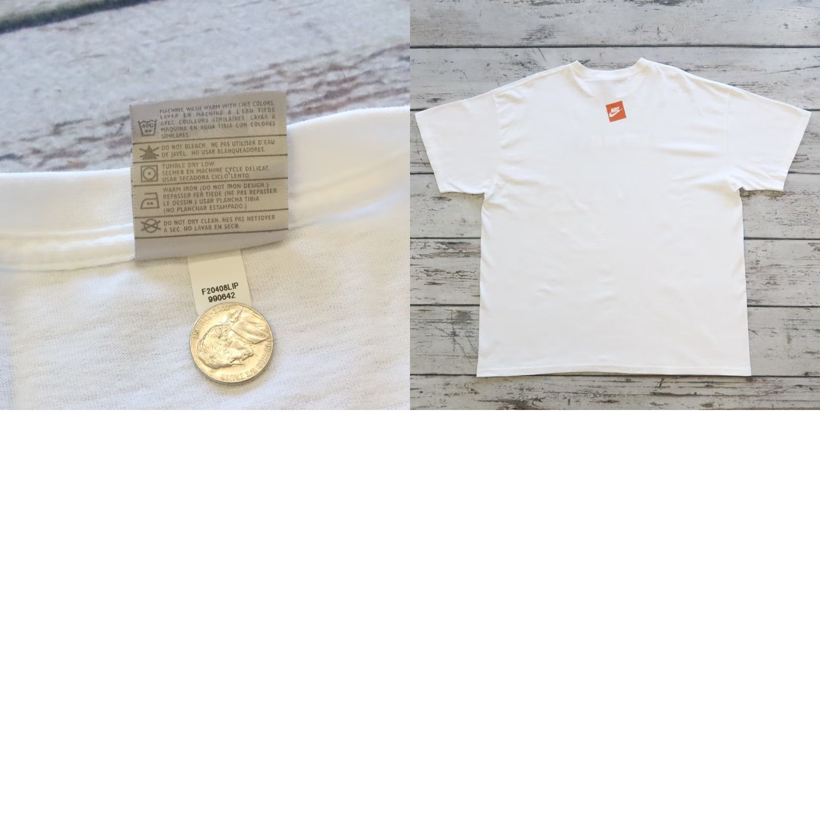 Nike VINTAGE Nike Just Do It TShirt Shirt XL 2XL White Men Tshirt Short Sleeve 2000s Mens Size US XXL / EU 58 / 5 - 9 Thumbnail