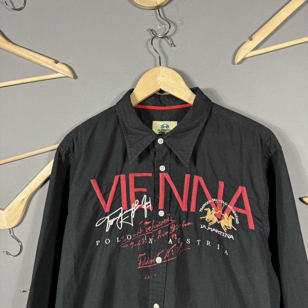 La Martina La Martina Austria Vienna Polo Button Up Shirt Size US XL / EU 56 / 4 - 4 Thumbnail