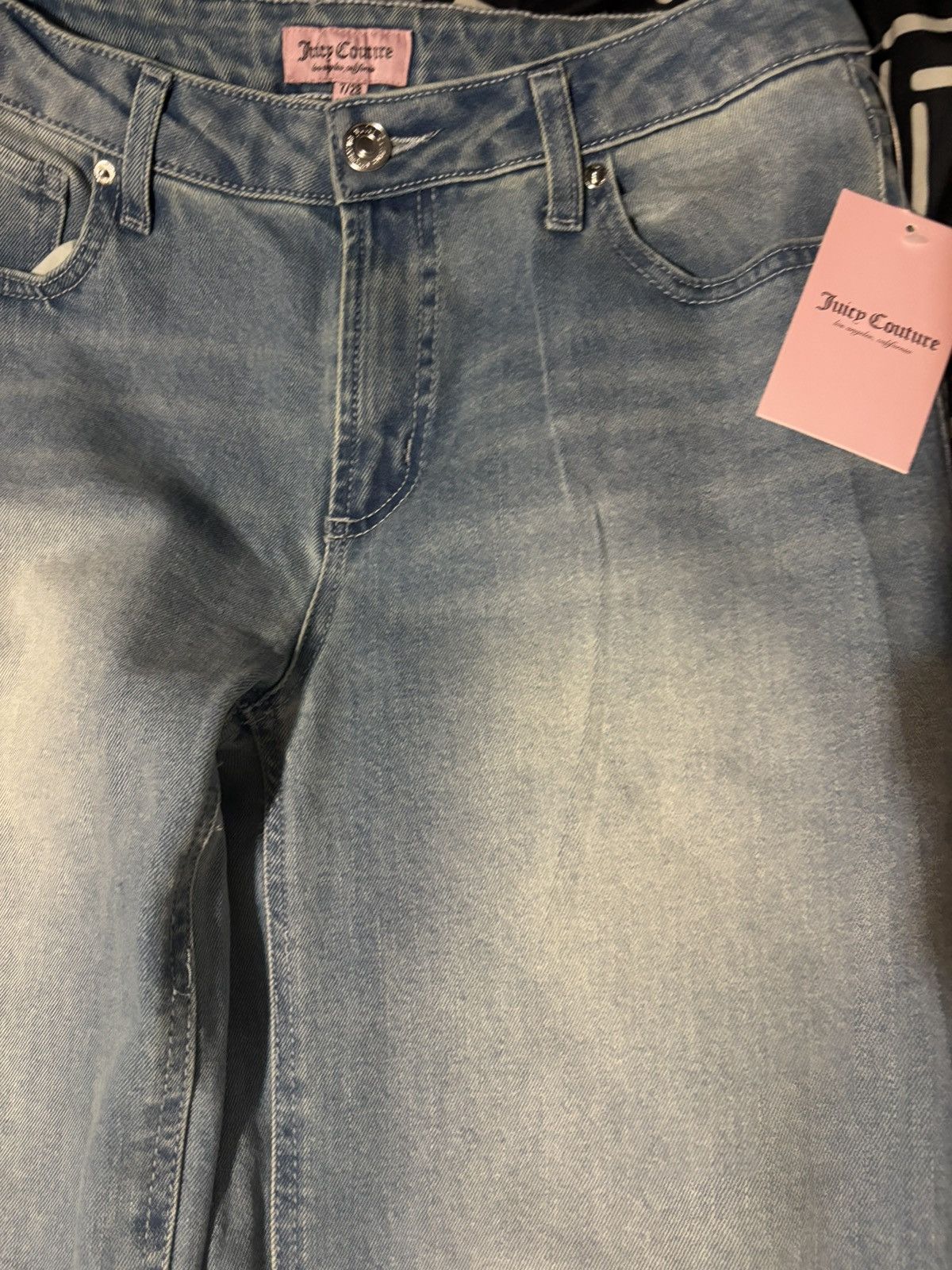 Juicy Couture Juicy Couture low-rise jeans w rhinestone detail Size 30" / US 8 / IT 44 - 3 Thumbnail