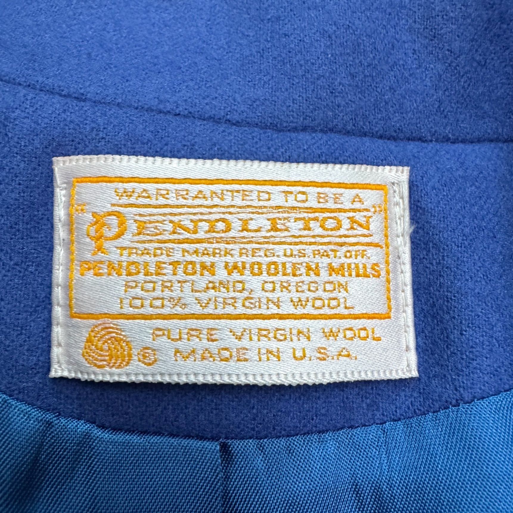 Pendleton VINTAGE Pendleton Blue Blazer Jacket Womens 18 Wool Virgin Wool Button-Front Classic Blazer Womens Size XXL / US 16-18 / IT 52-54 - 6 Thumbnail