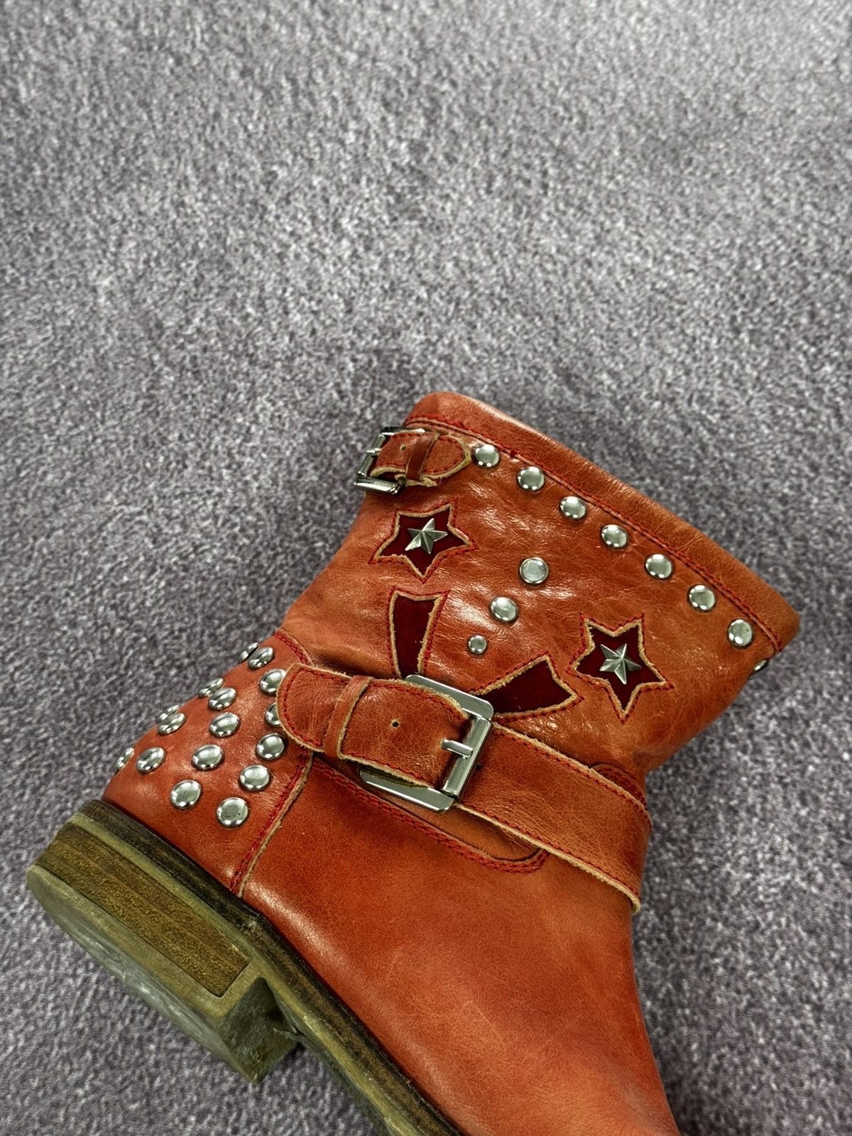 Japanese Brand Y2K Studded Punk Vibes Ankle Biker Boots Size US 10 / IT 40 - 4 Thumbnail