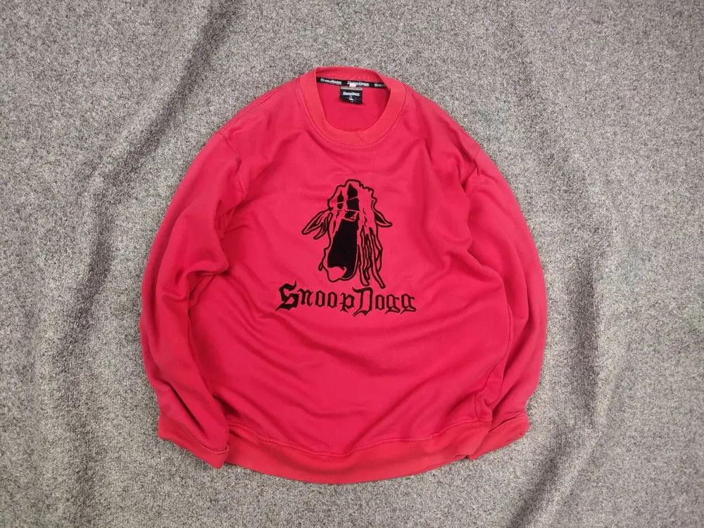 Snoop Dogg Vintage Snoop Dogg Rap Baggy Red Embroidered Logo Sweatshirt Size US M / EU 48-50 / 2 - 1 Thumbnail
