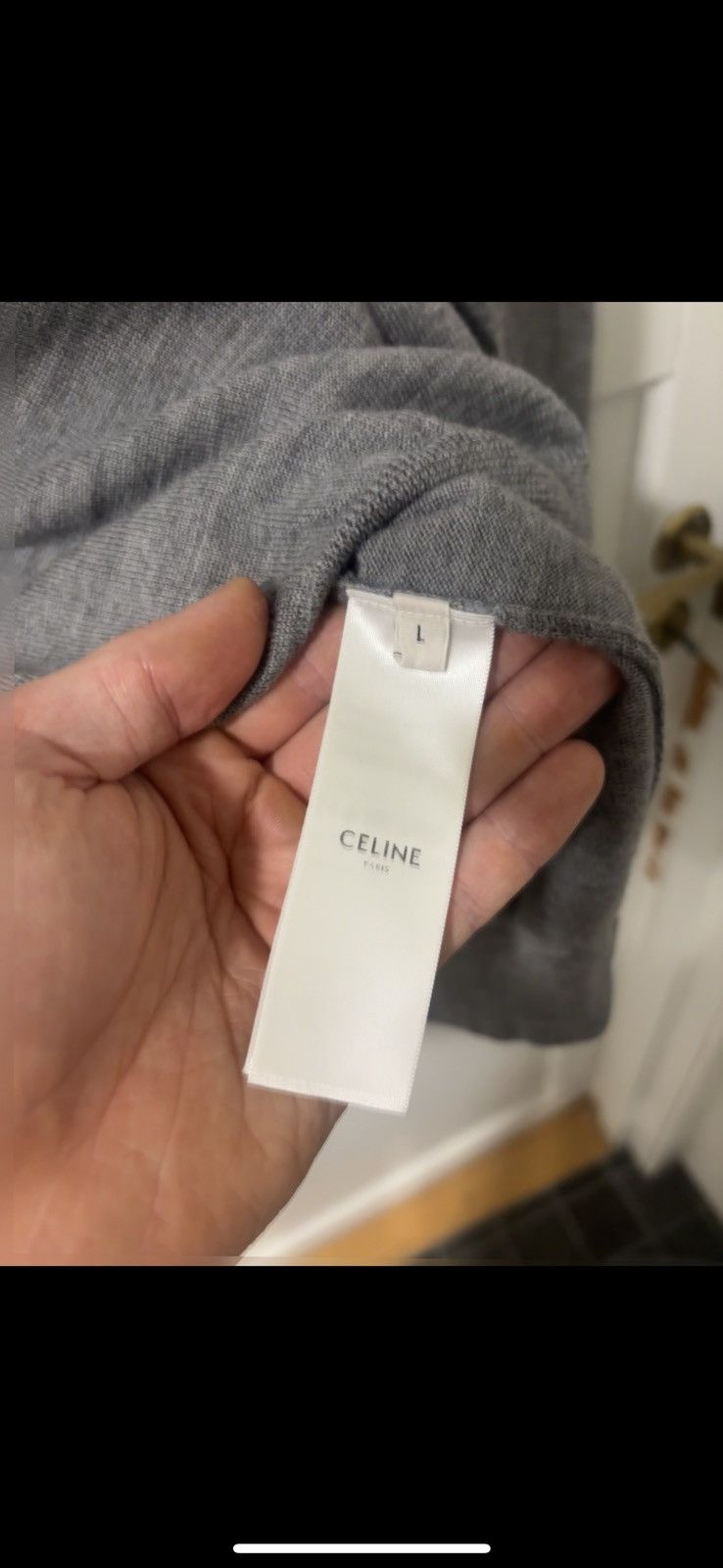 Celine Logo sweater Size US L / EU 52-54 / 3 - 4 Thumbnail