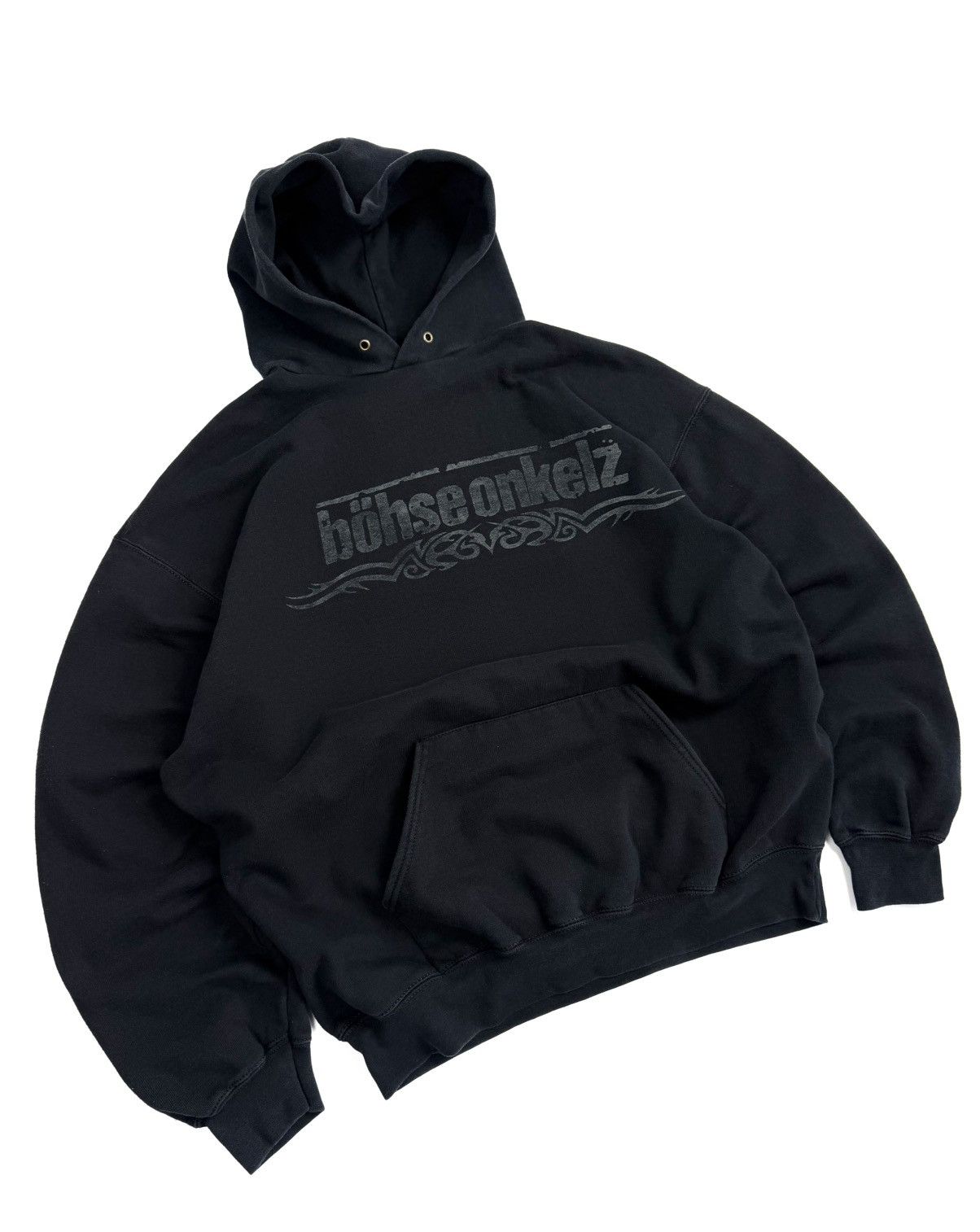 Band Tees 00s Bohse Onkelz Vintage Rock Band Hoodie Skull Cross Print Size US XL / EU 56 / 4 - 3 Thumbnail