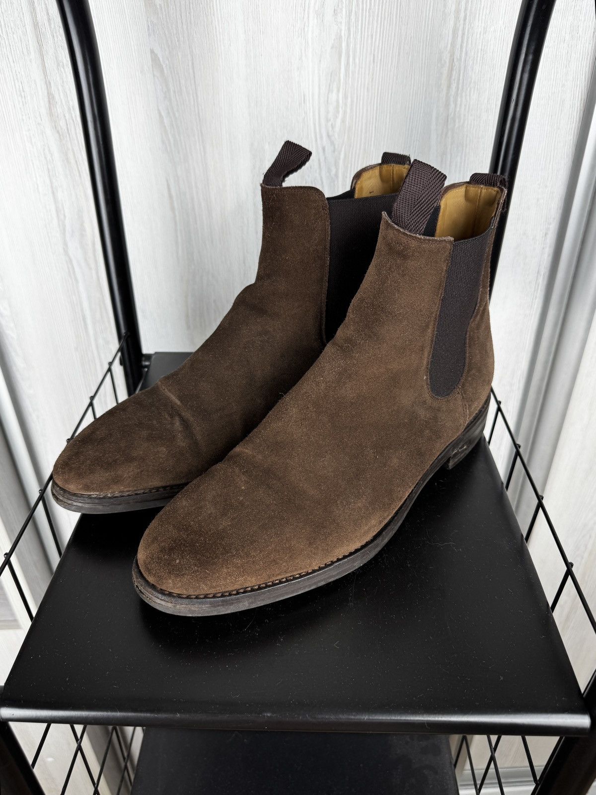 MORJAS Morjas Brown Suede Leather Chelsea Boots size UK11 US12 Size US 12 / EU 45 - 8 Thumbnail