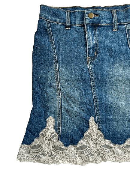 Japanese Brand WORLD BAZAAR Denim Mini Skirt Nice Style Size 28" / US 6 / IT 42 - 6 Thumbnail