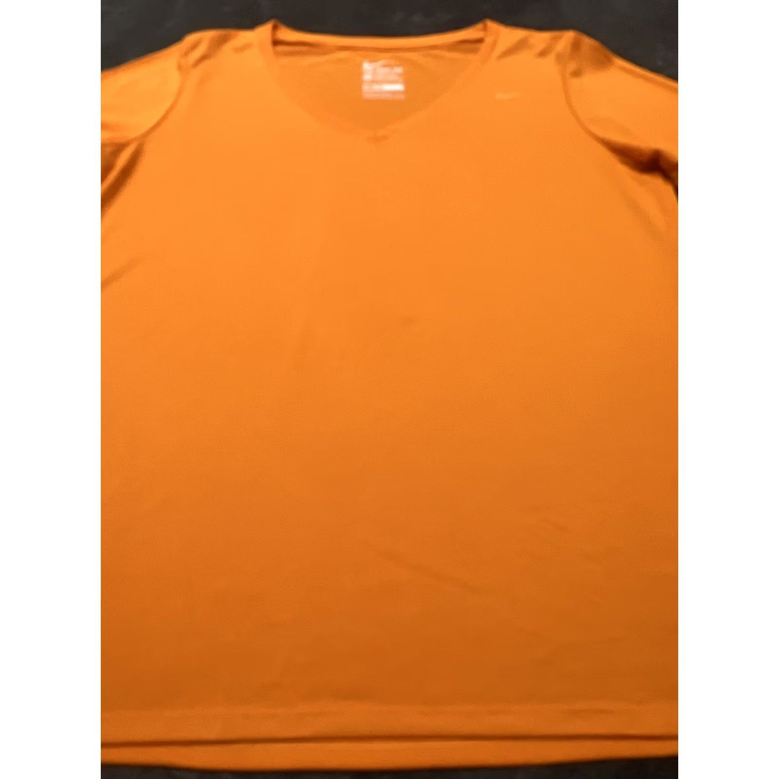 Nike VINTAGE Women’s Nike Dri-Fir Orange V Neck Shirt Size XL Size XL / US 12-14 / IT 48-50 - 3 Thumbnail